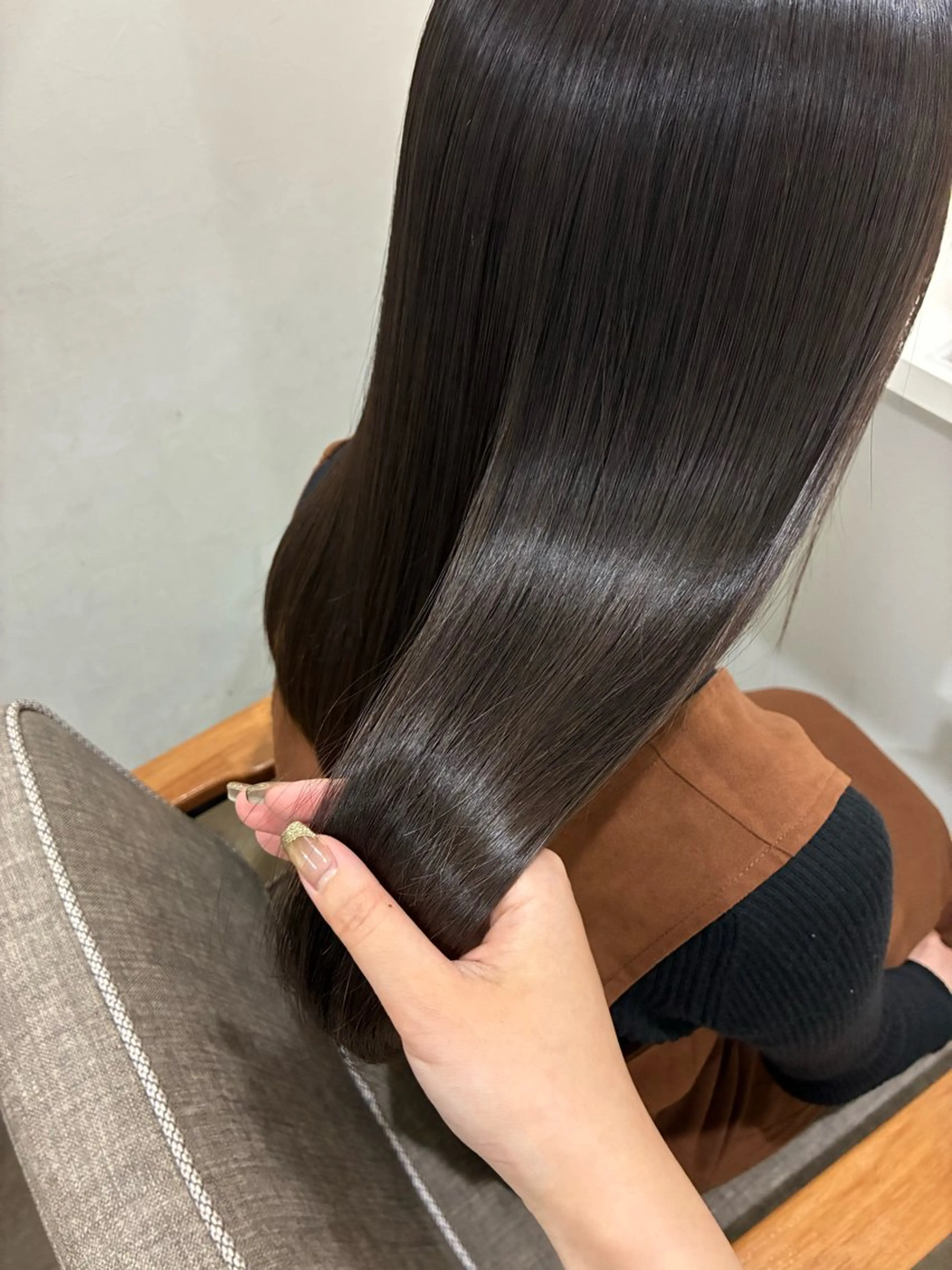 ロング カット 縮毛矯正 髪質改善jewelbox 〜私のトリートメント〜 東梅田店所属・髪質改善/ボブ/梅田 runa_ニュアンスのヘアスタイル