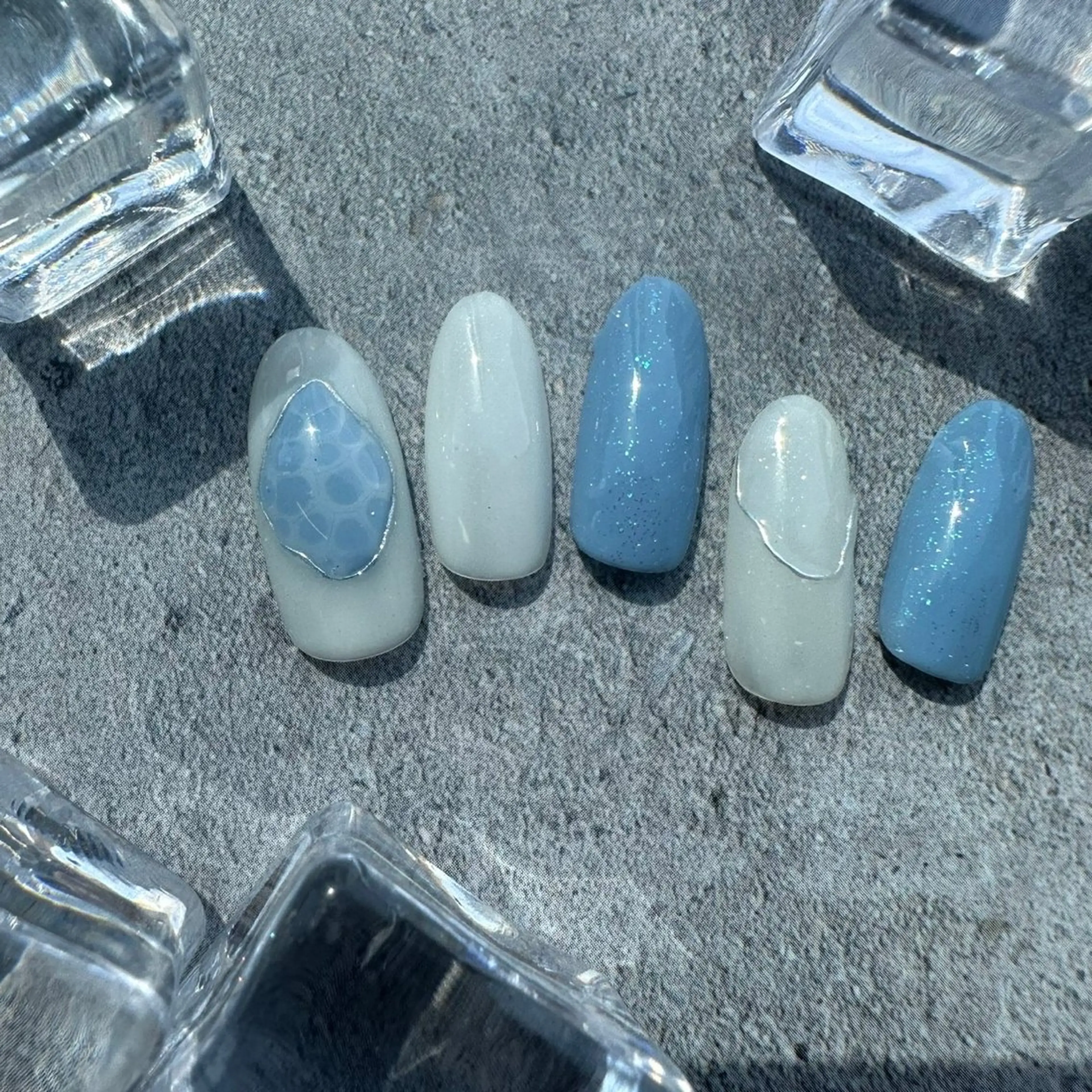 ネイル ⭐︎休業中の練習⭐︎ JNA認定講師髙橋のネイルデザイン