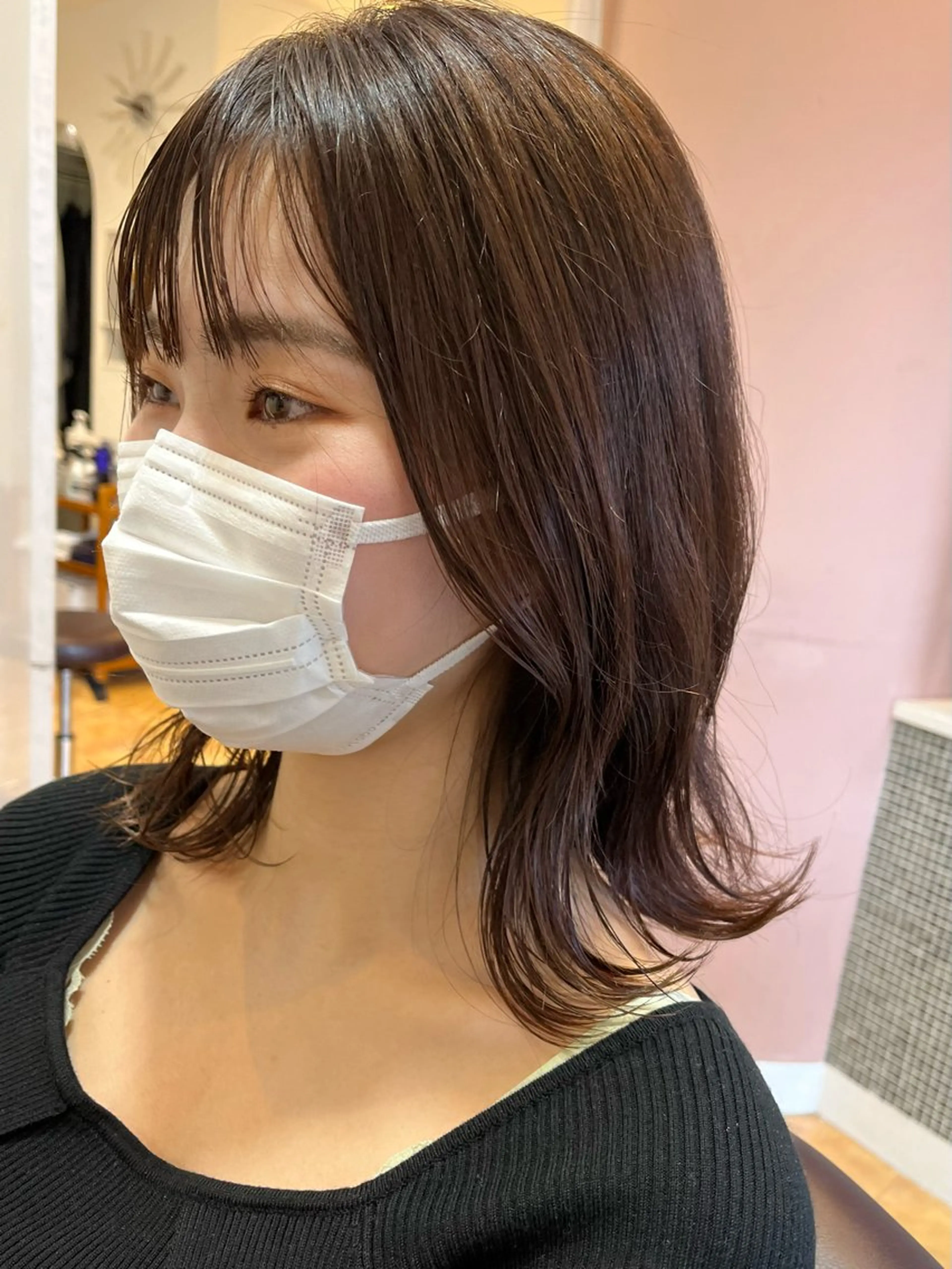 ミディアム くびれヘア 森光みやび / WILLOW京橋のヘアスタイル