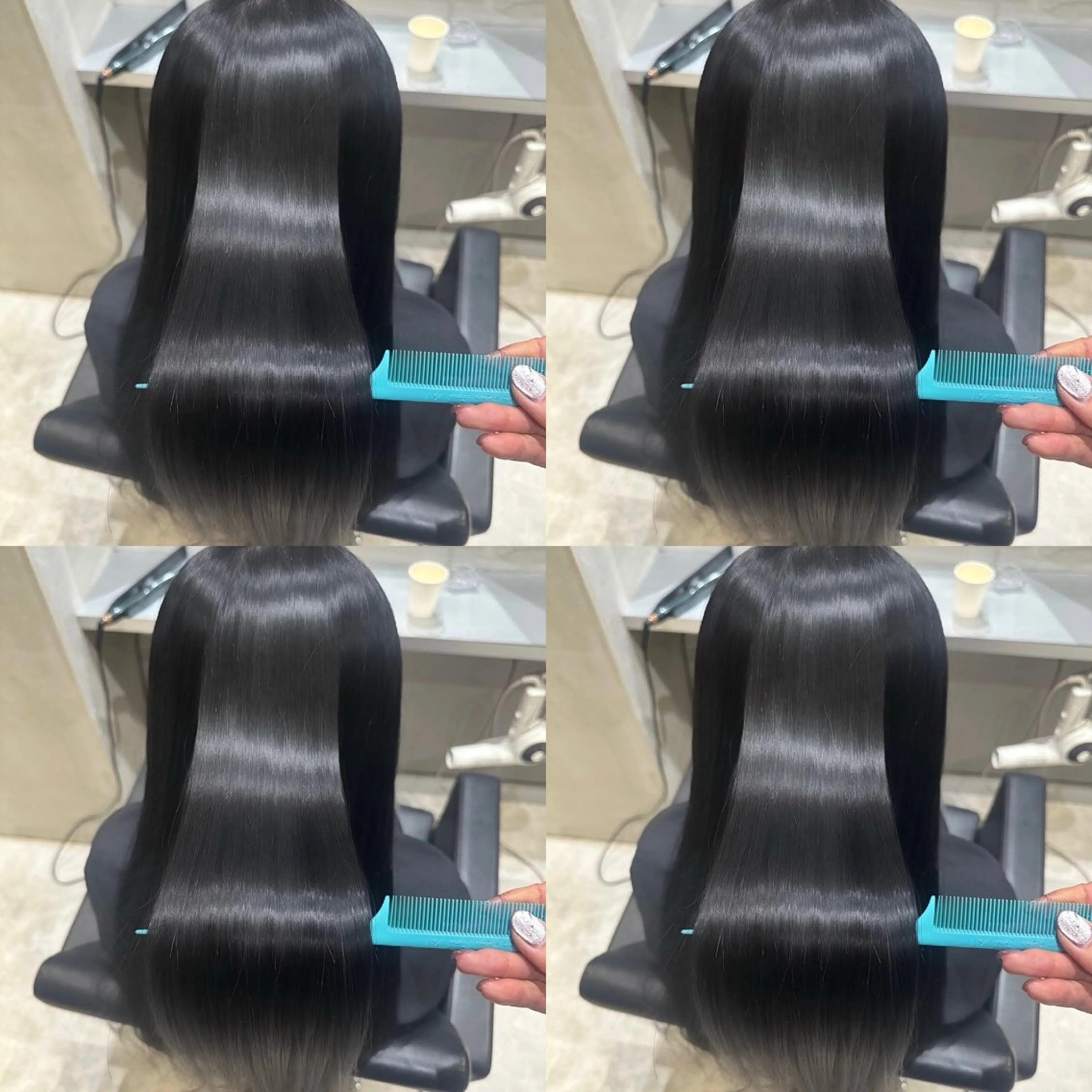 💎カット+縮毛矯正+Aujua2ステップトリートメント【髪質改善/巻ける・結べる矯正/美髪矯正/レイヤー】の写真