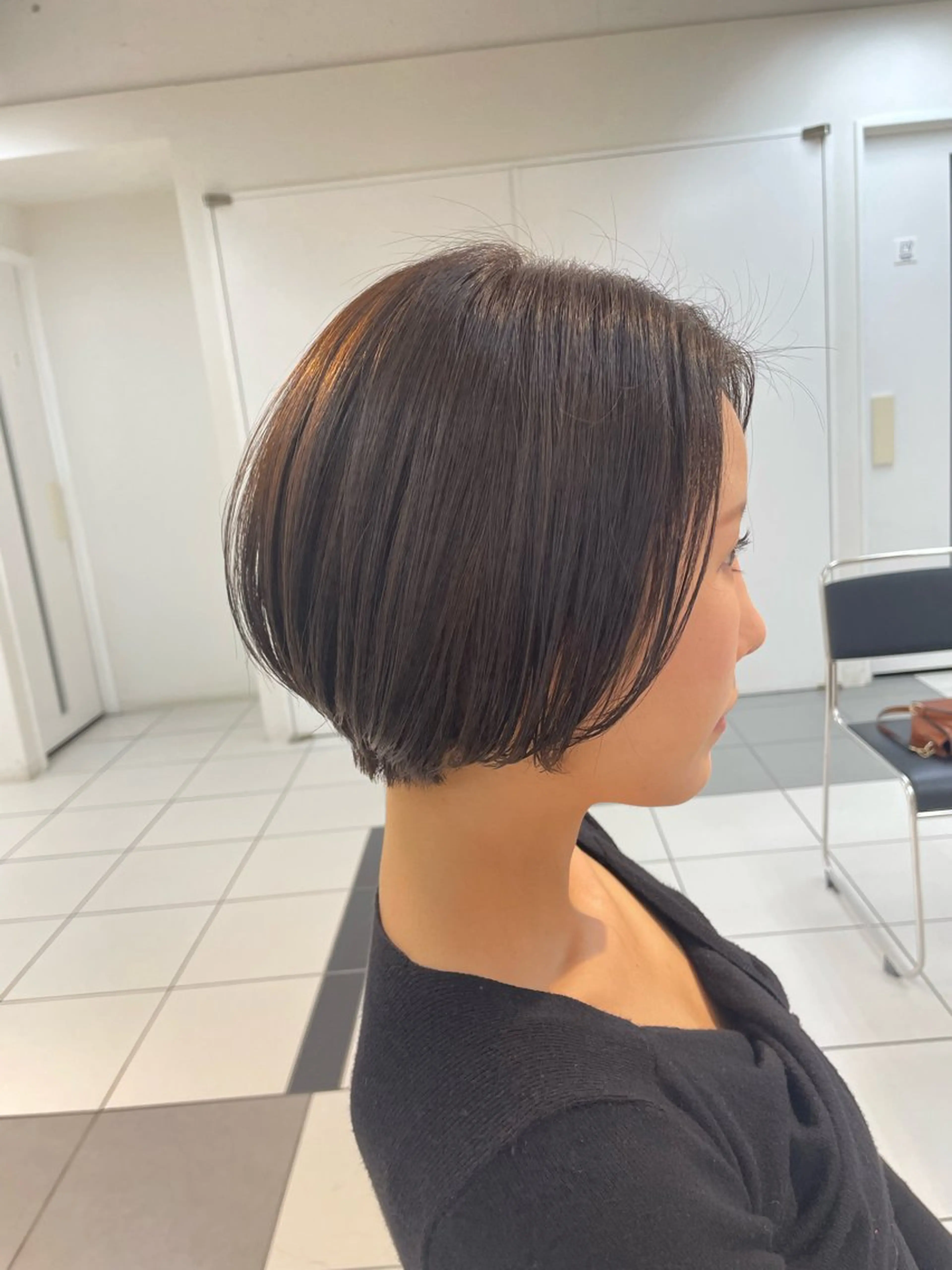 ショート カラー 丸みショート ショートヘア runru /muku.のヘアスタイル