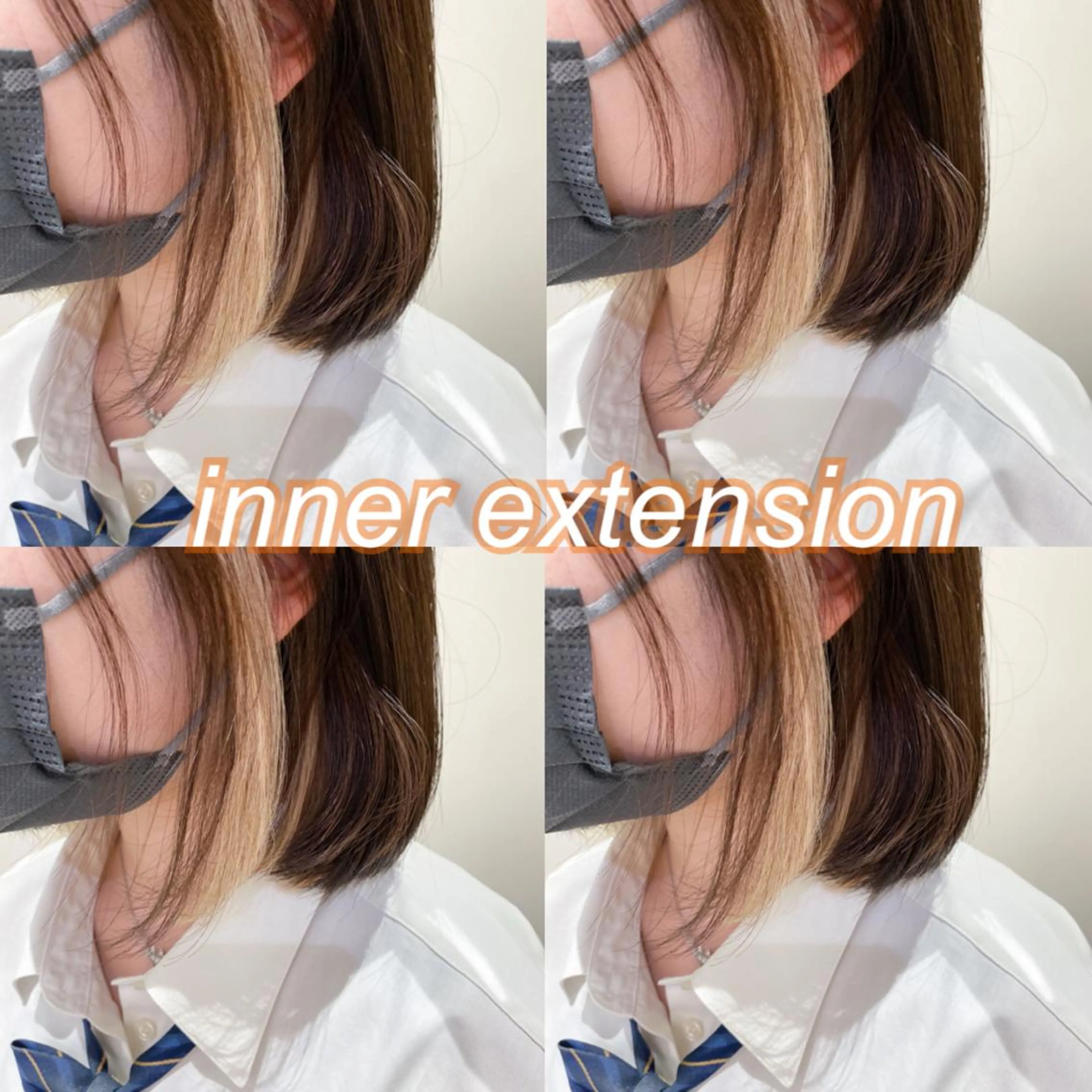 ショート エクステ 横浜🍒ルーツカラー エクステ／RIEのヘアスタイル