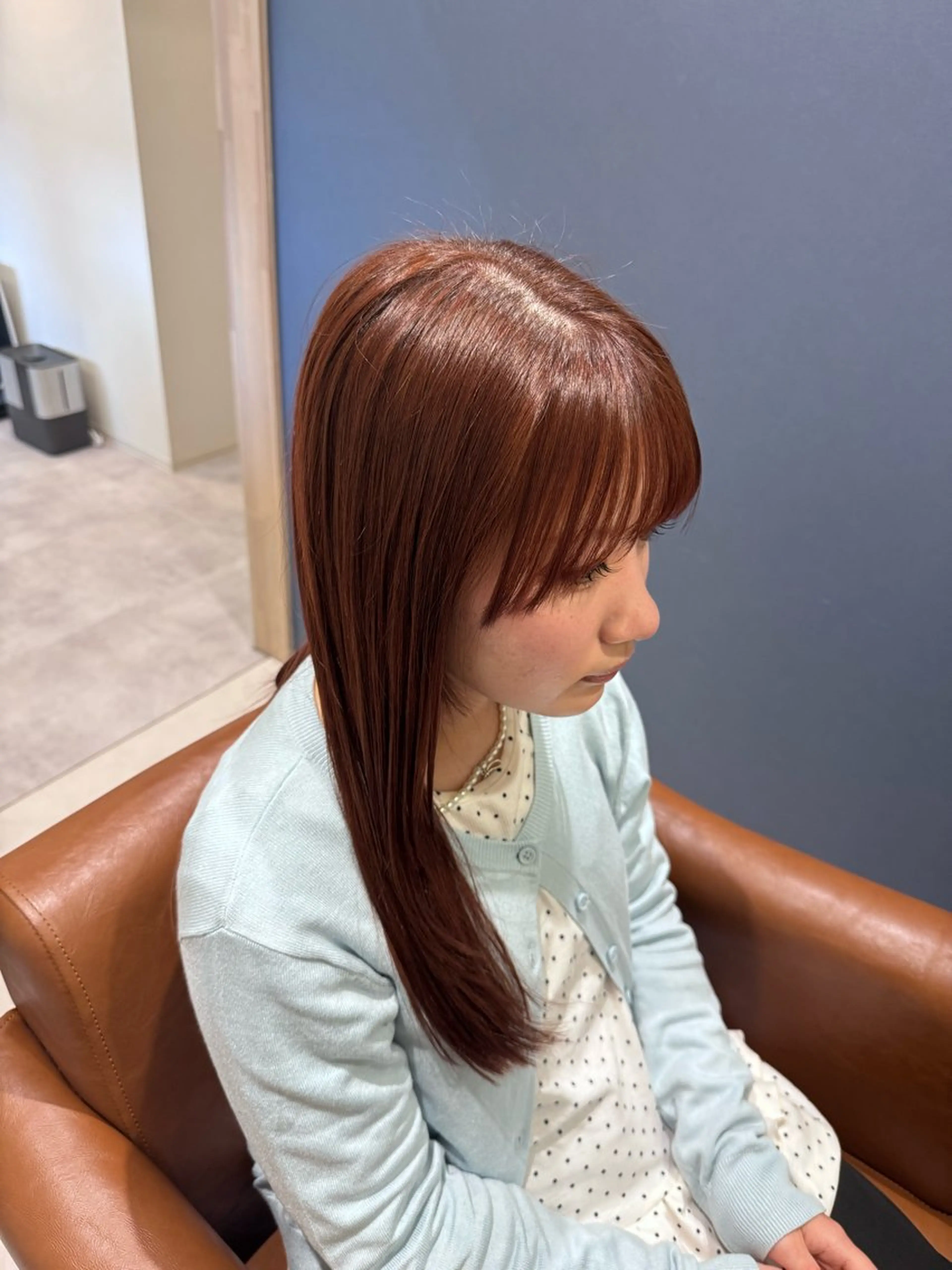 ロング 顔周りカット レイヤーカット カット ヘアカラー トリートメント 松島 hairのヘアスタイル