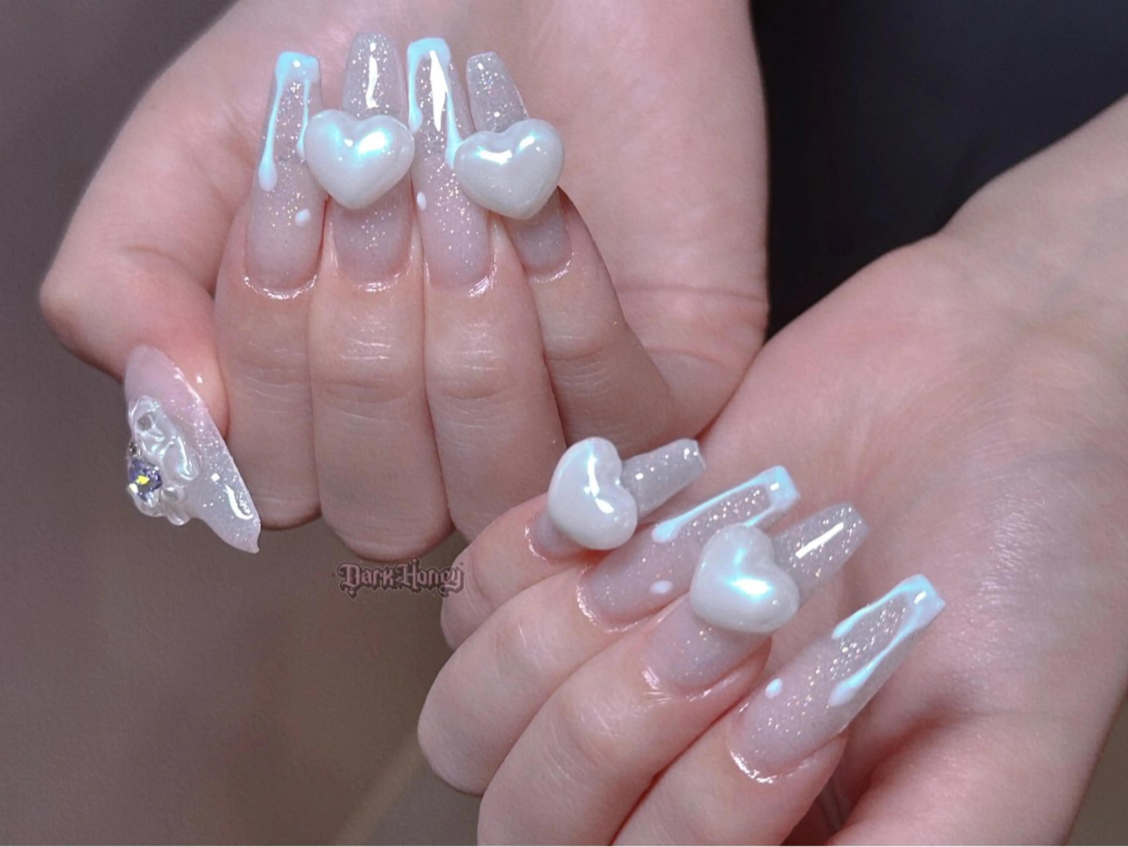 ネイル ハンドネイル Dark honey スカルプ専門原宿店のネイルデザイン