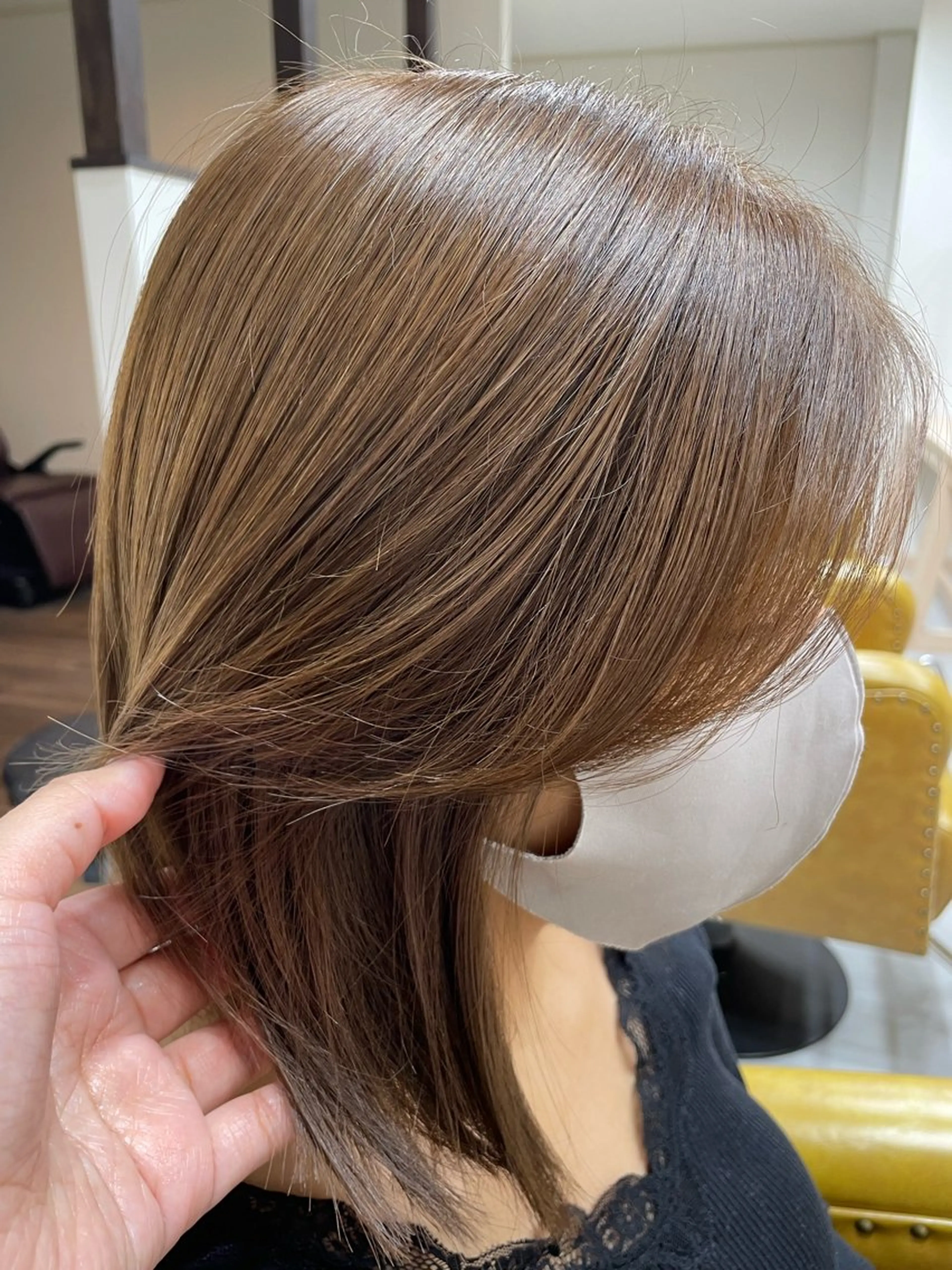 ミディアム カラー 大内 カオリのヘアスタイル
