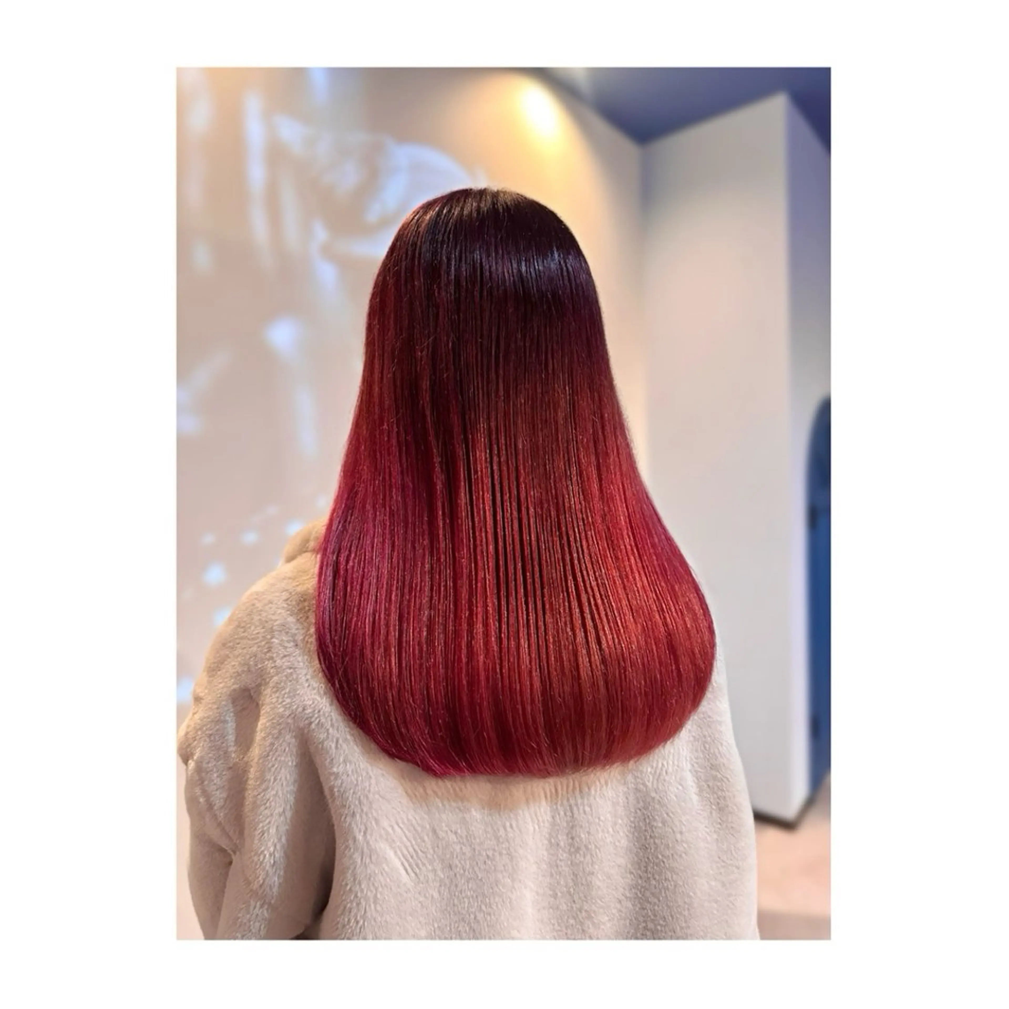 ロング カラー ブリーチ ケアブリーチ グラデーションカラー ピンクカラー 縮毛矯正 Mole  Me所属・中野 誠子のヘアスタイル