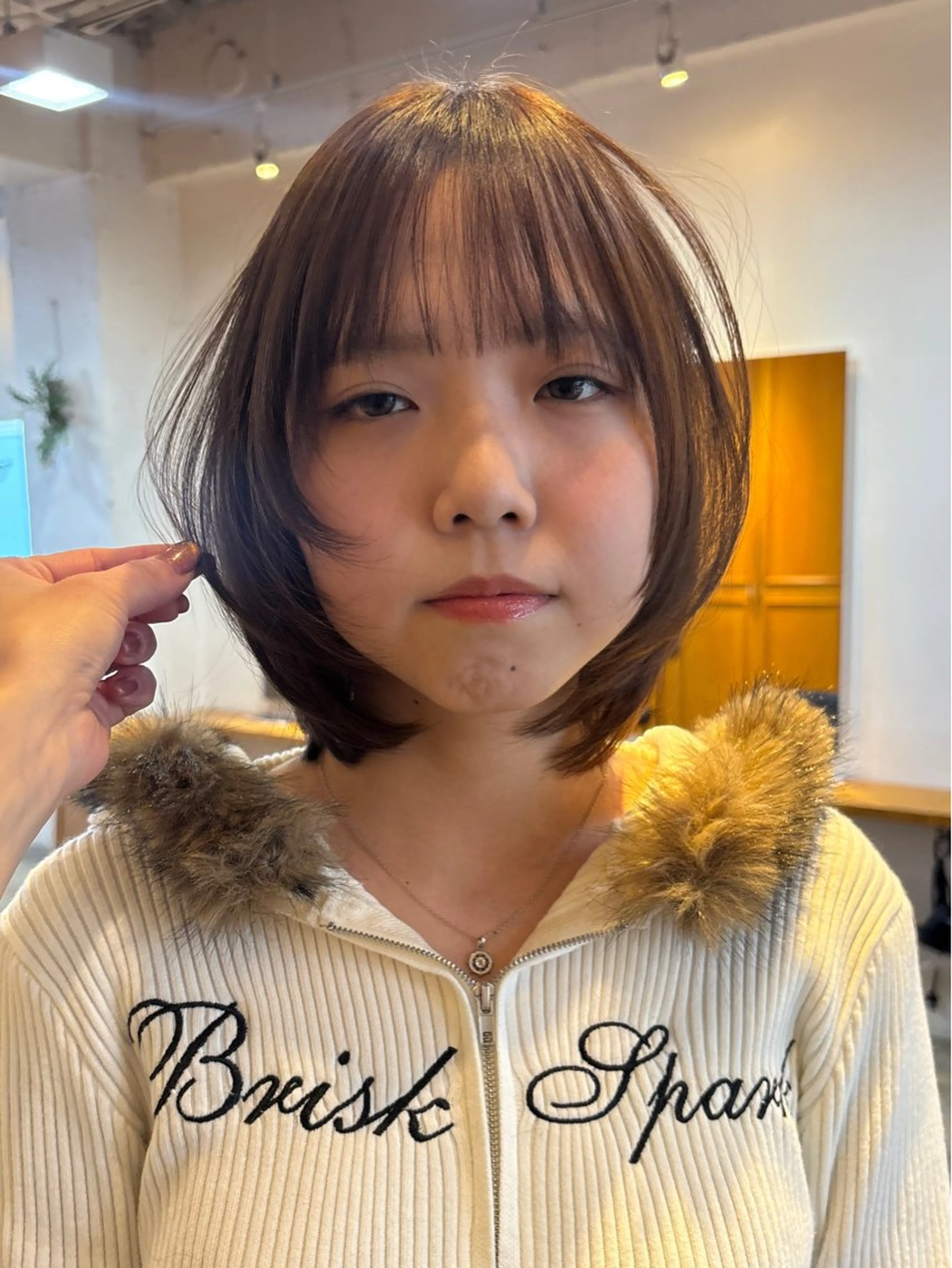 ショート カラー カット ヘアカラー トリートメント RIN／韓国ヘア レイヤーカットのヘアスタイル