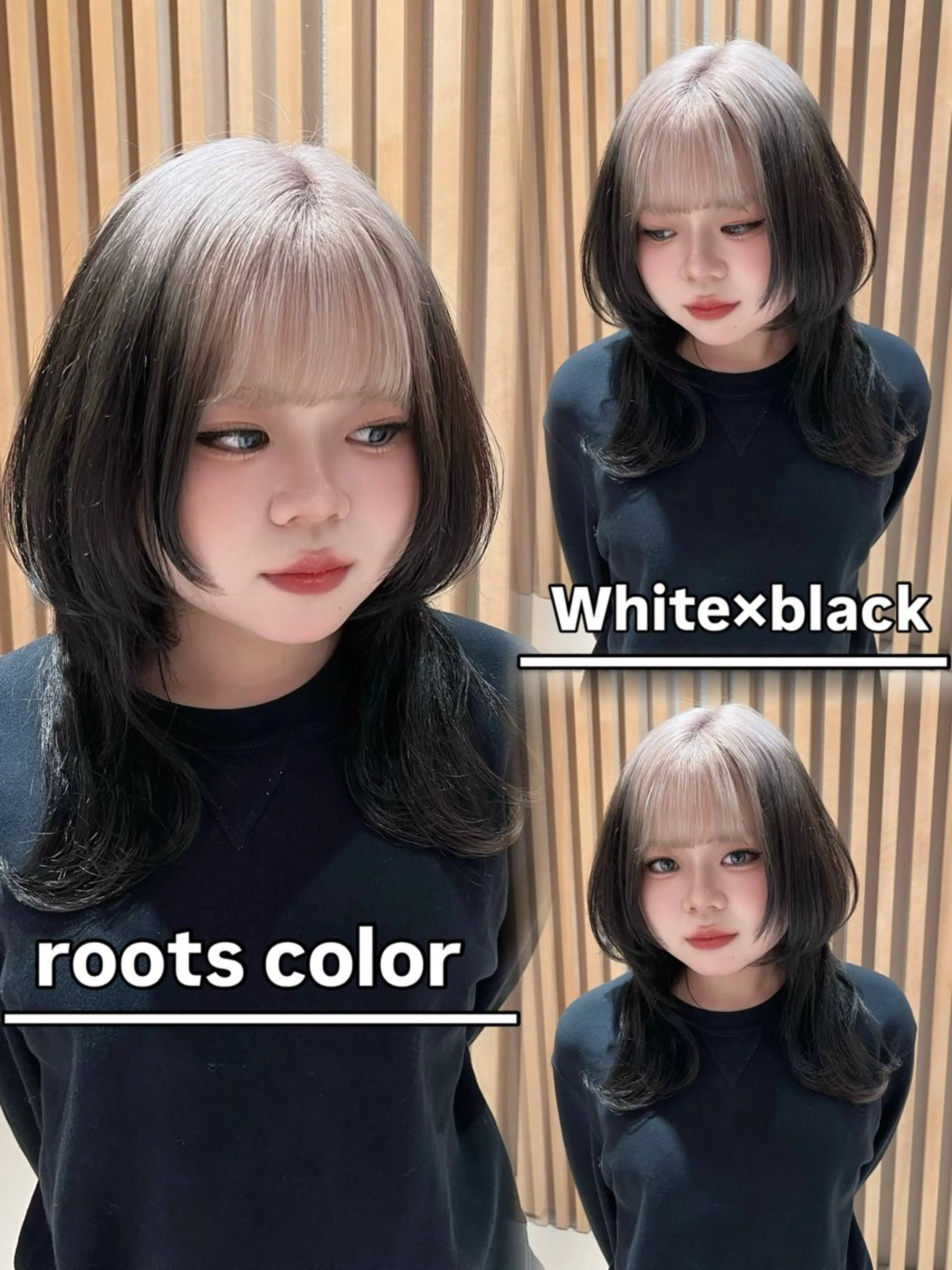 ミディアム カラー ヘアカラー トリートメント レイヤー/韓国 ハイトーン興津史弥のヘアスタイル