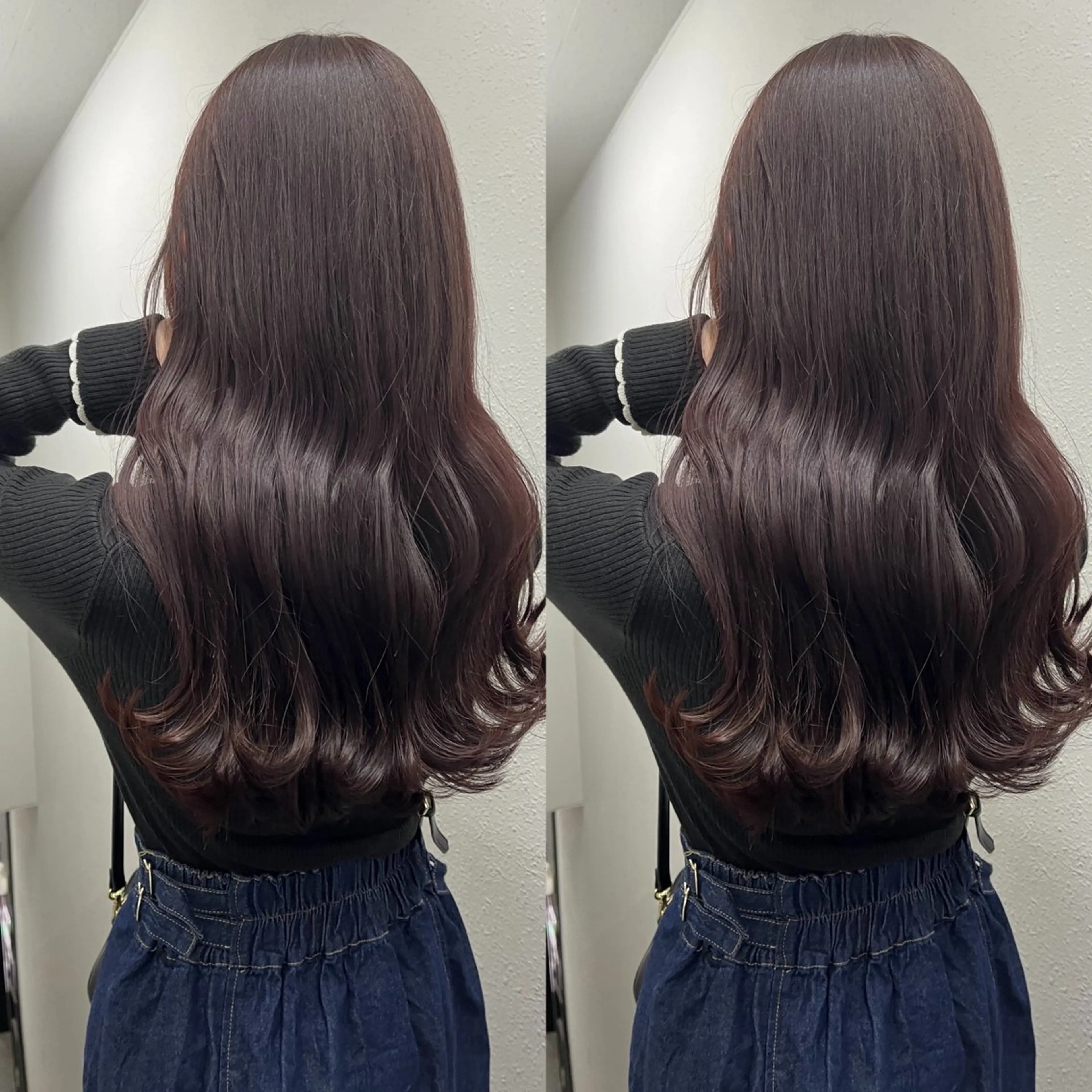 セミロング カット ヘアカラー 💗レイヤーショート ボブ艶髪/竜也💗のヘアスタイル