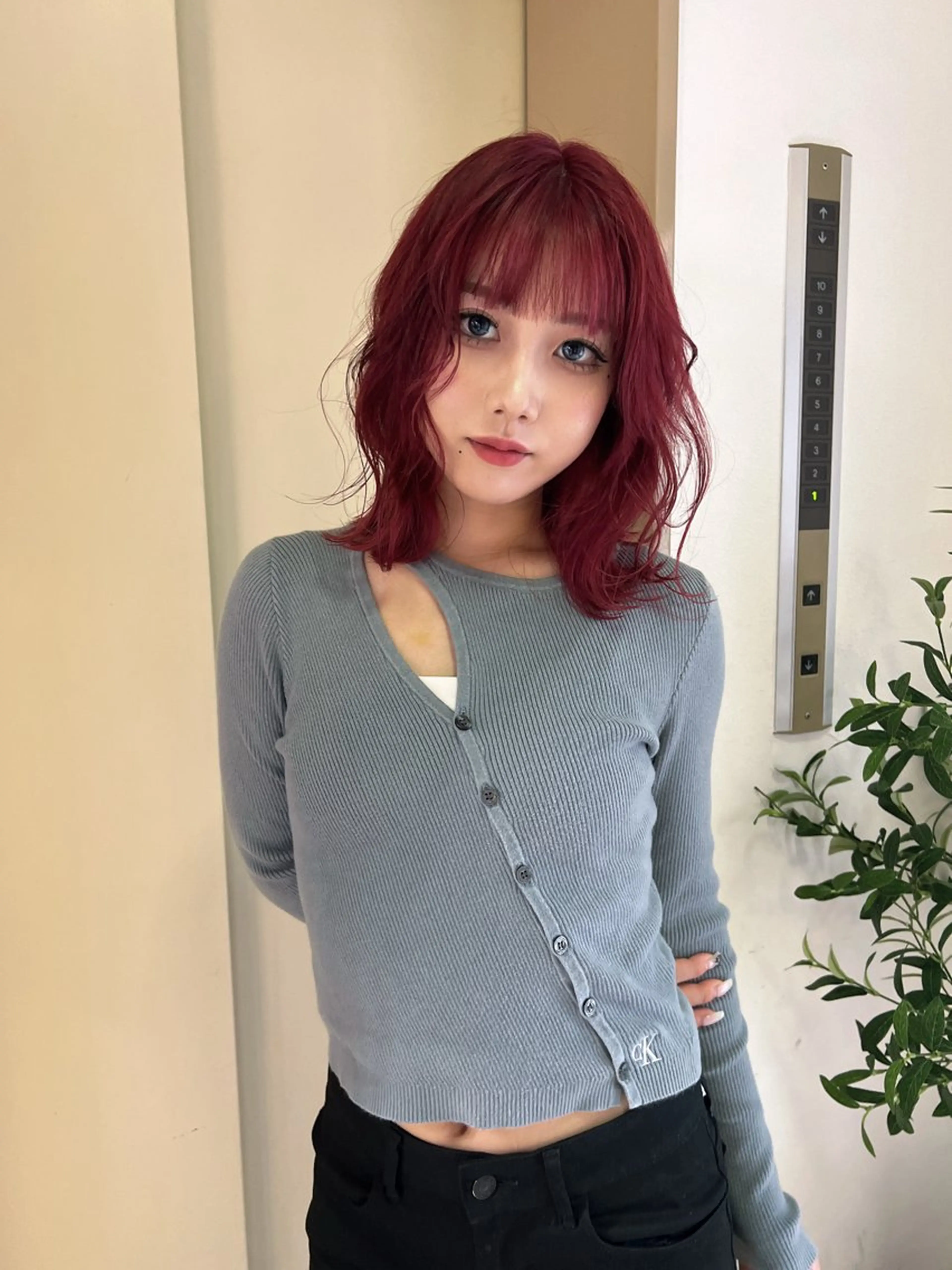 ミディアム 文屋 颯のヘアスタイル