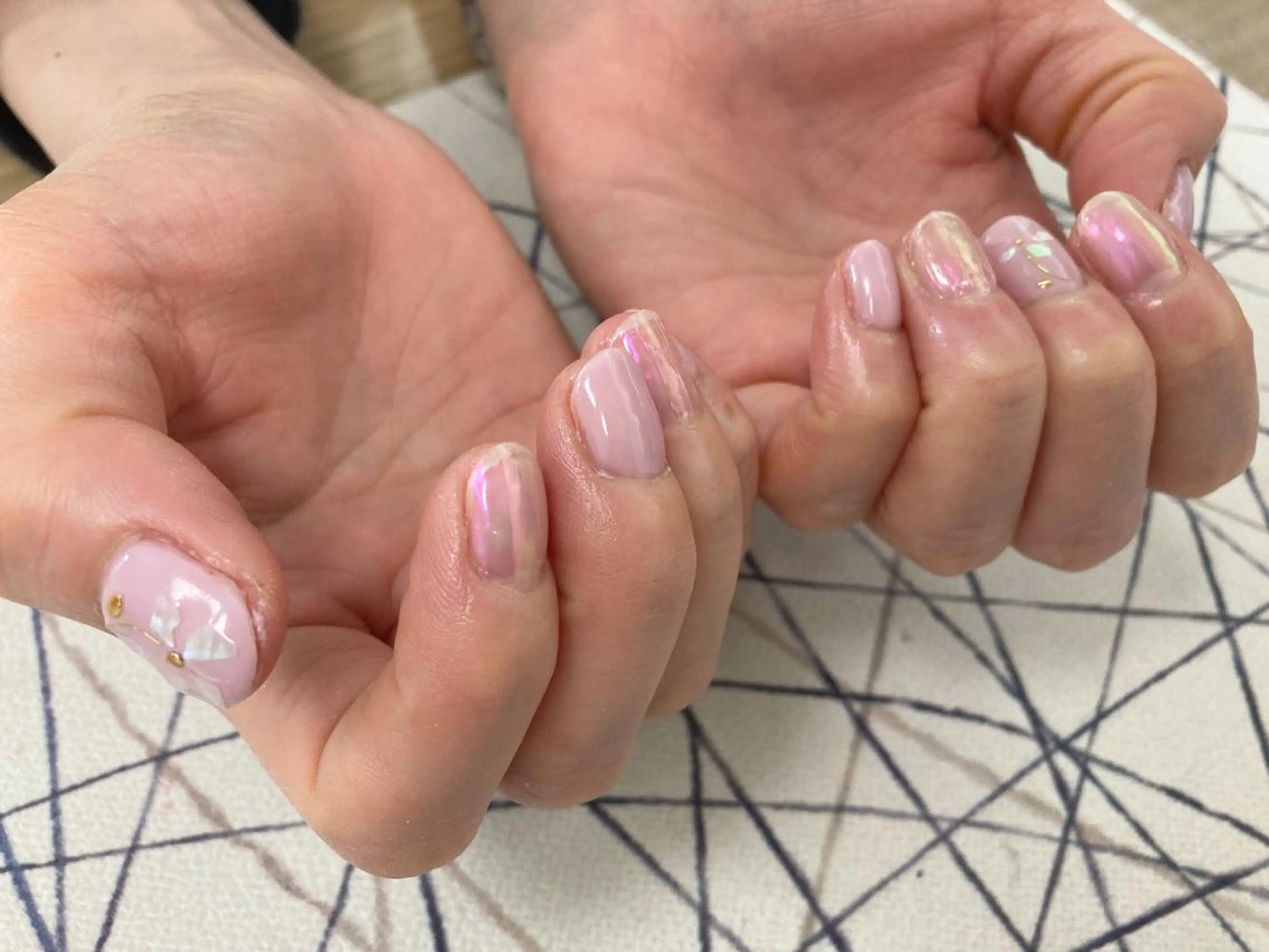 ネイル オーロラネイル フラワーネイル フットネイル フレンチネイル ジェルネイル ハンドネイル Mogu nail 二子玉川のネイルデザイン