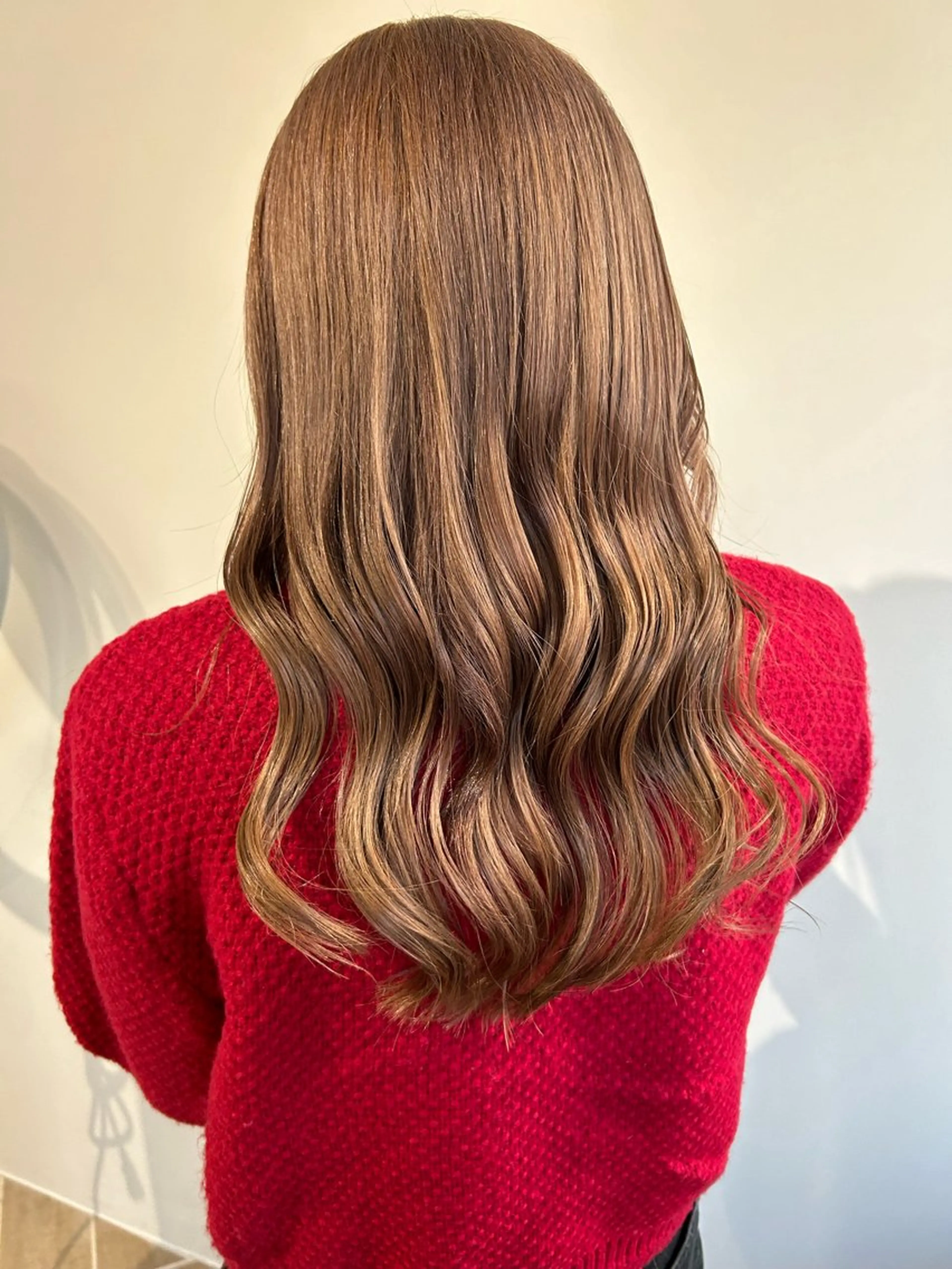 カラー ヘアカラー トリートメント ベージュ/ダブルカラ ー/新潟駅/青柳萌果のヘアスタイル