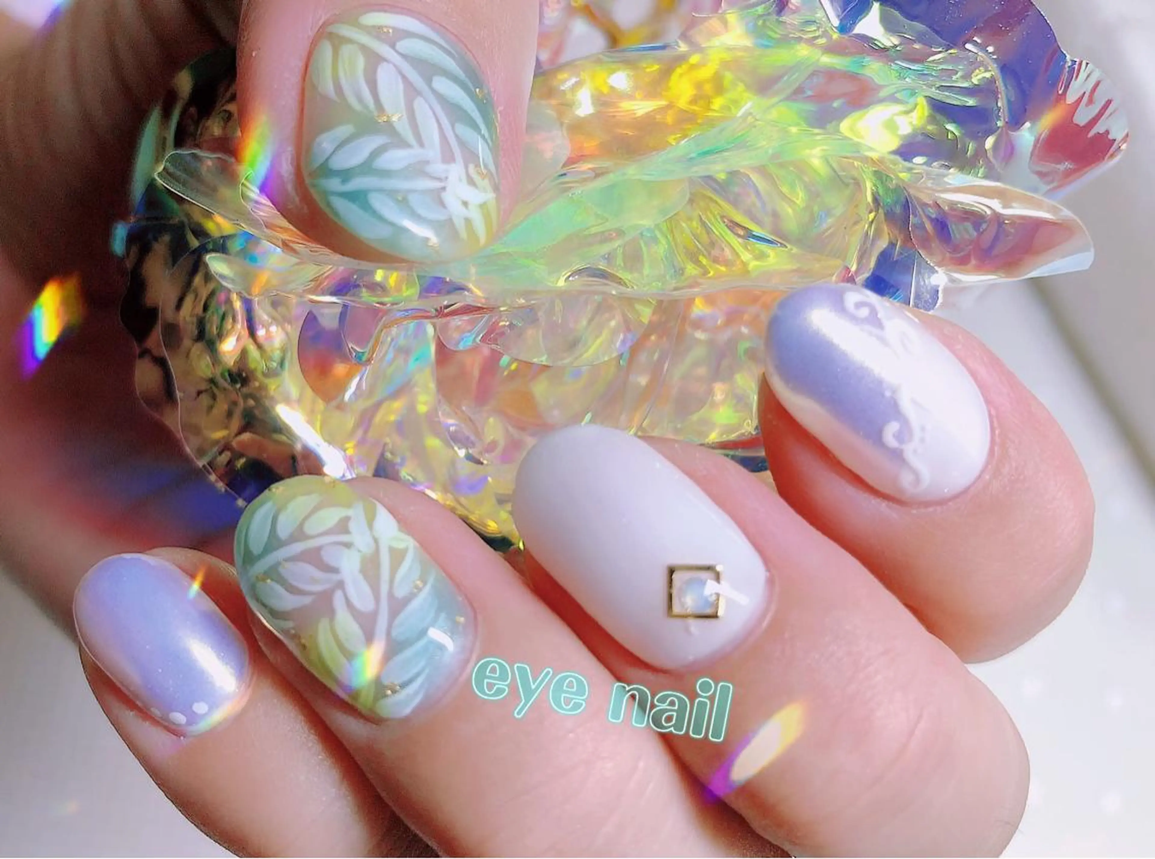 ネイル オーロラネイル ハンドネイル Eye nailのネイルデザイン