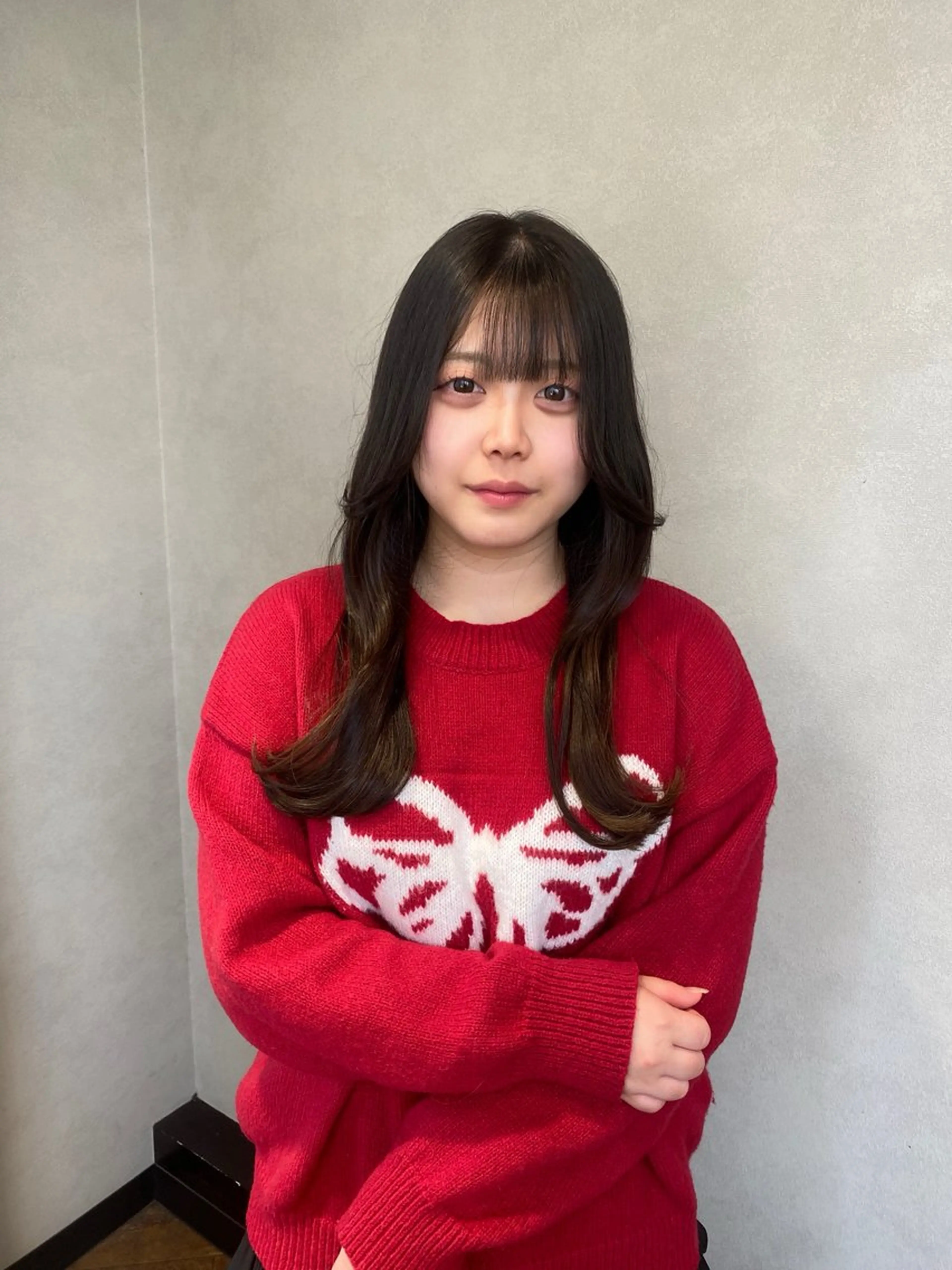 ロング カラー カット ヘアカラー MIREI /韓国風 ショート/大阪美容室のヘアスタイル