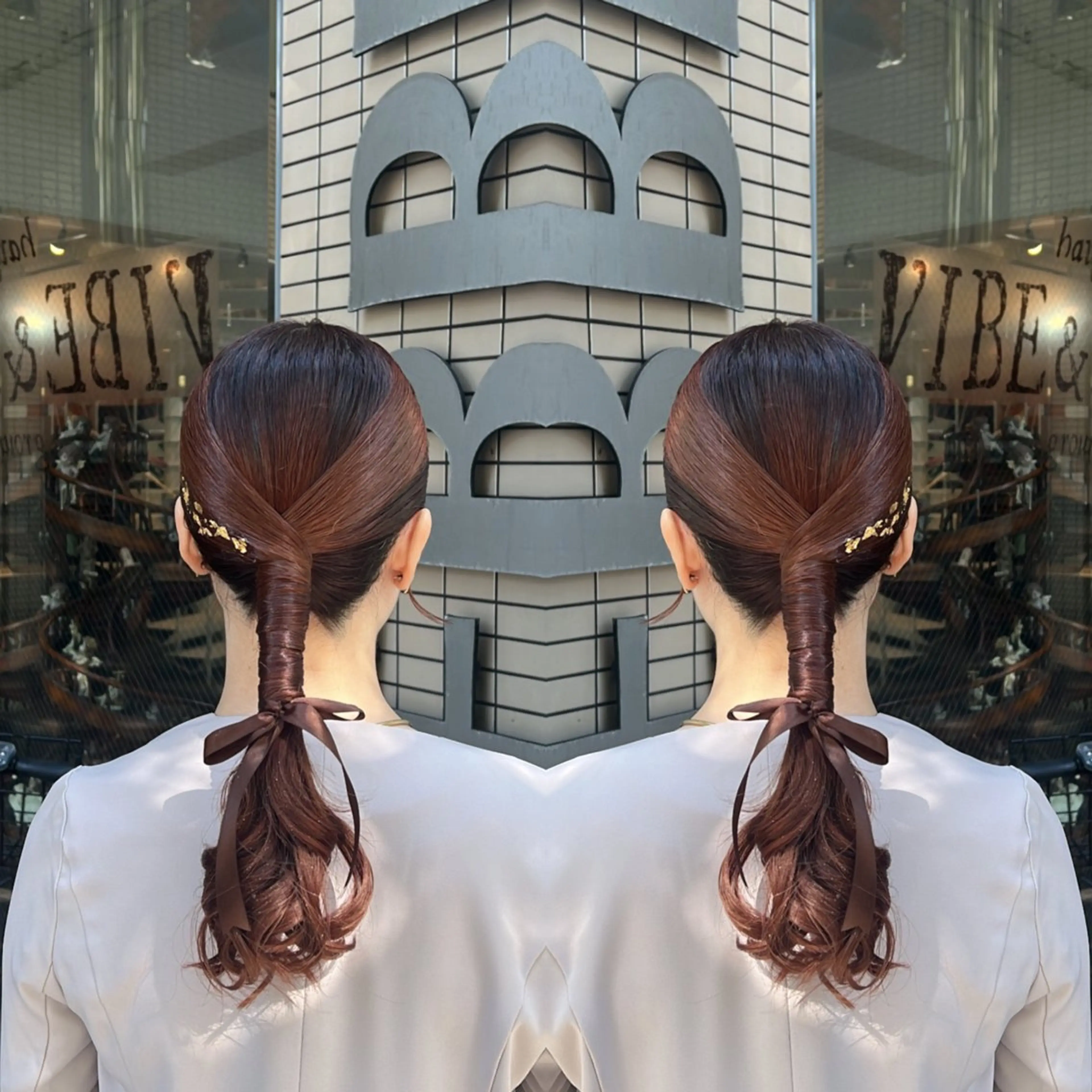 ロング ヘアアレンジ ヘアセット レイヤー/ボブ/ ミニボブ/AOIのヘアスタイル