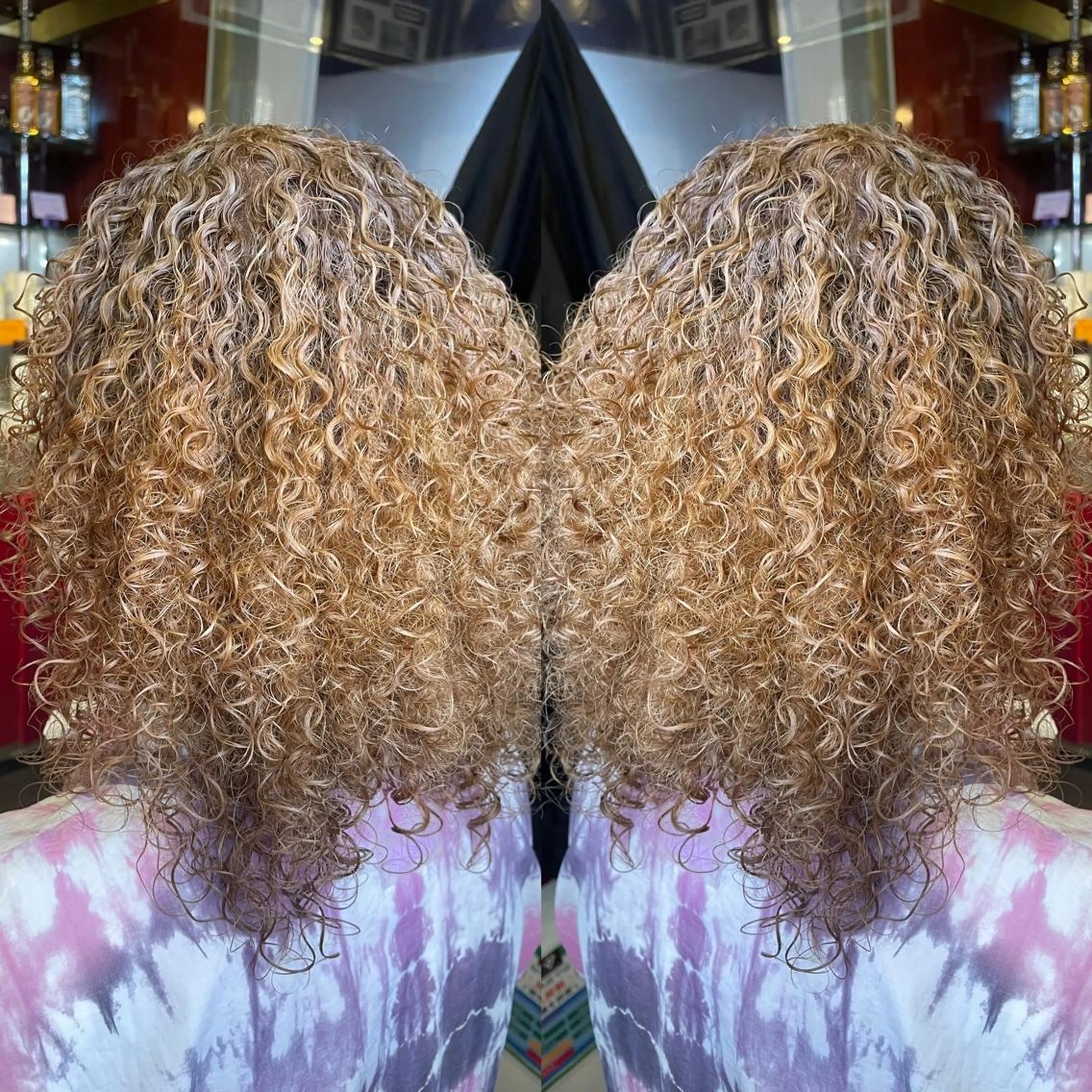 ミディアム 👑派手髪/カット 👑ANRYのヘアスタイル