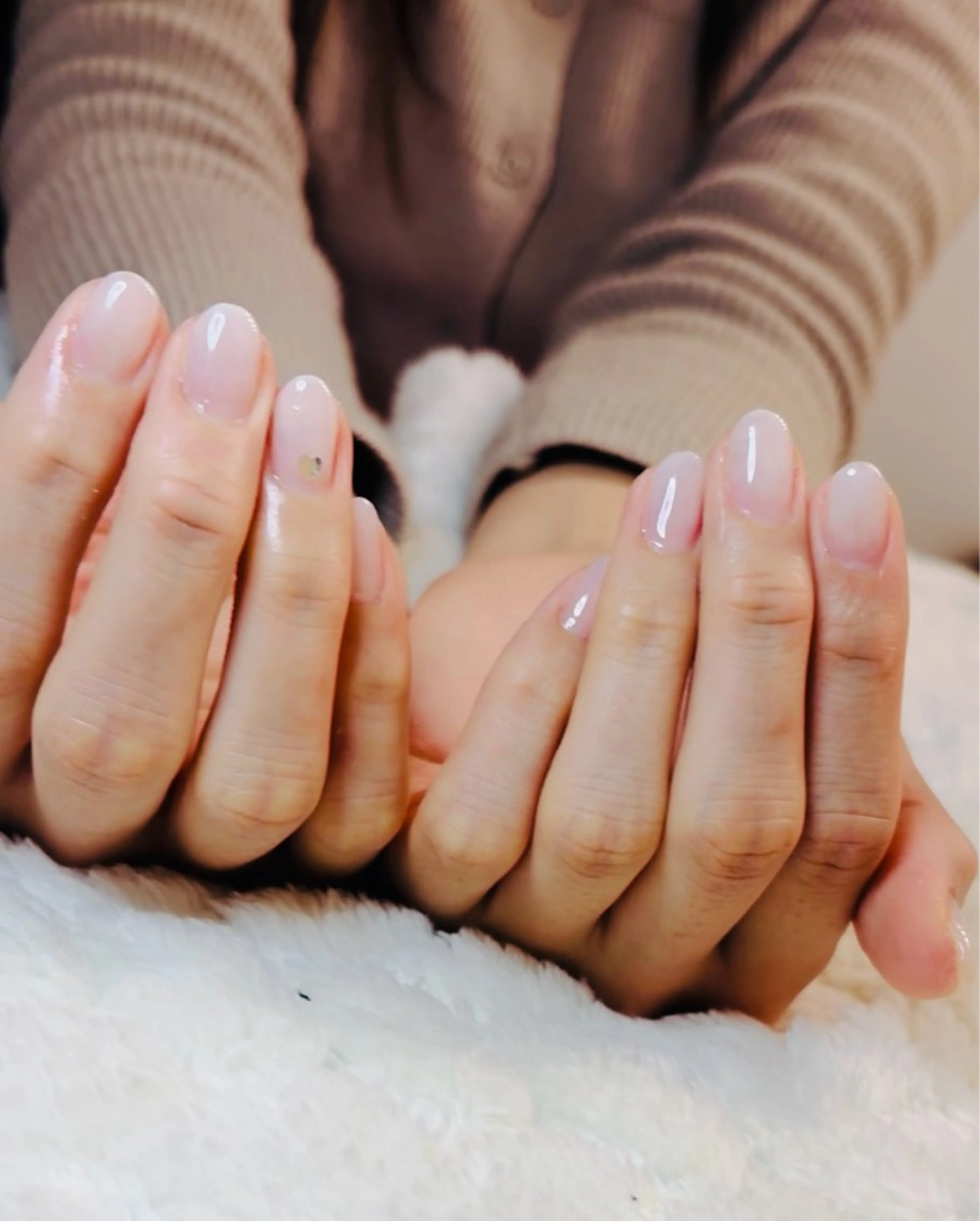 ワンカラー、ラメカラー🌙（パーツはプラス1000円でつけ放題）の写真