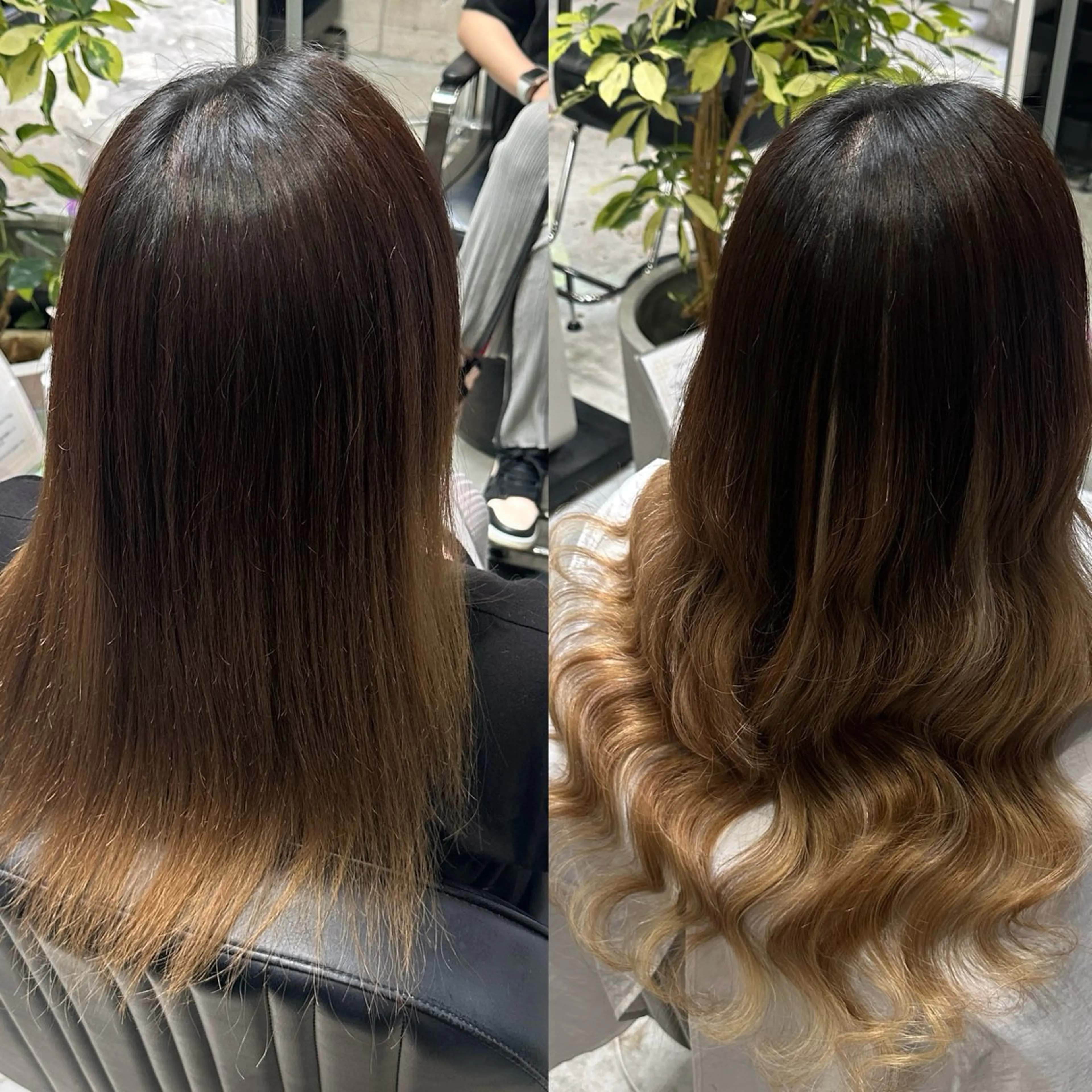 ロング ヘアアレンジ エクステ ハイライト レイヤーカット エクステ EDeN Kuutoのヘアスタイル