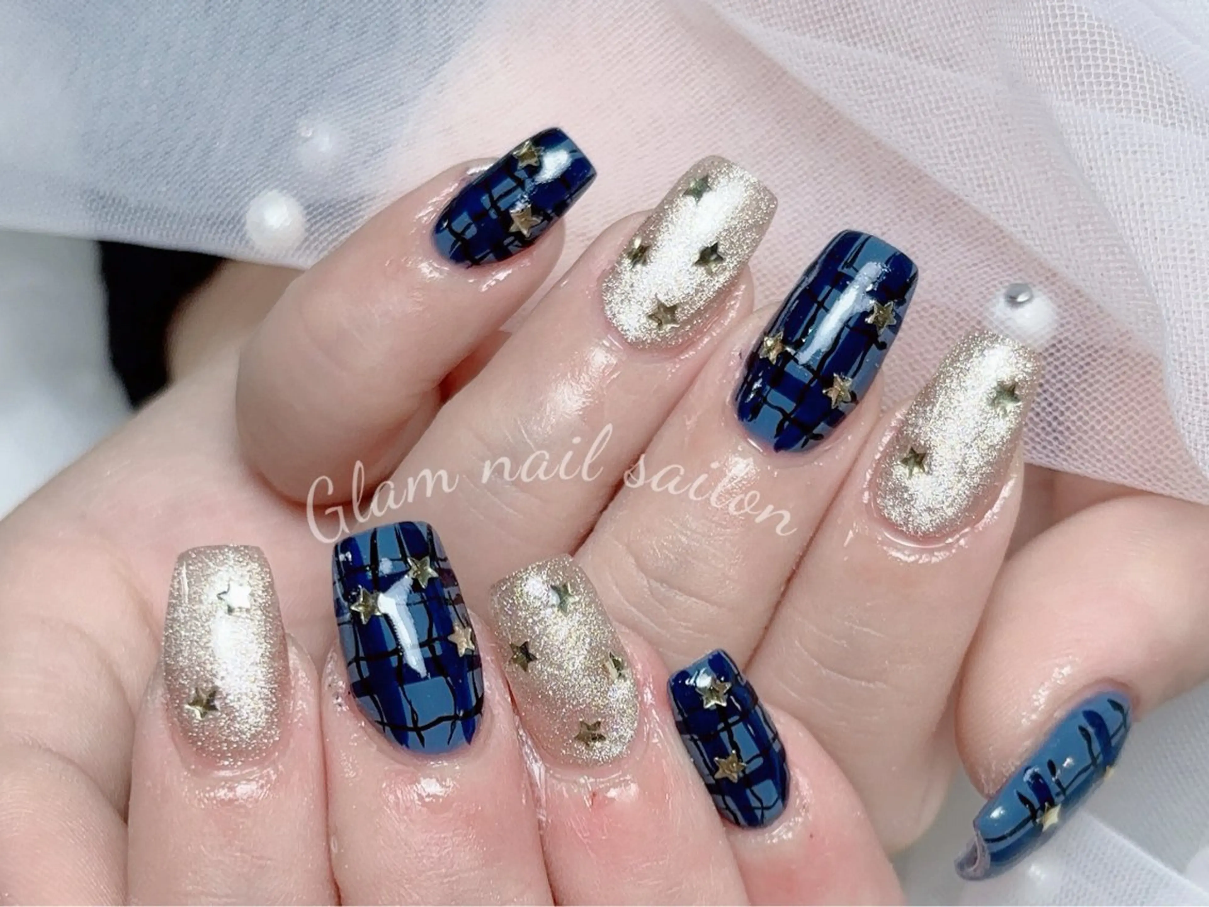 ネイル エツメ💅 長さだし🎀デザインのネイルデザイン