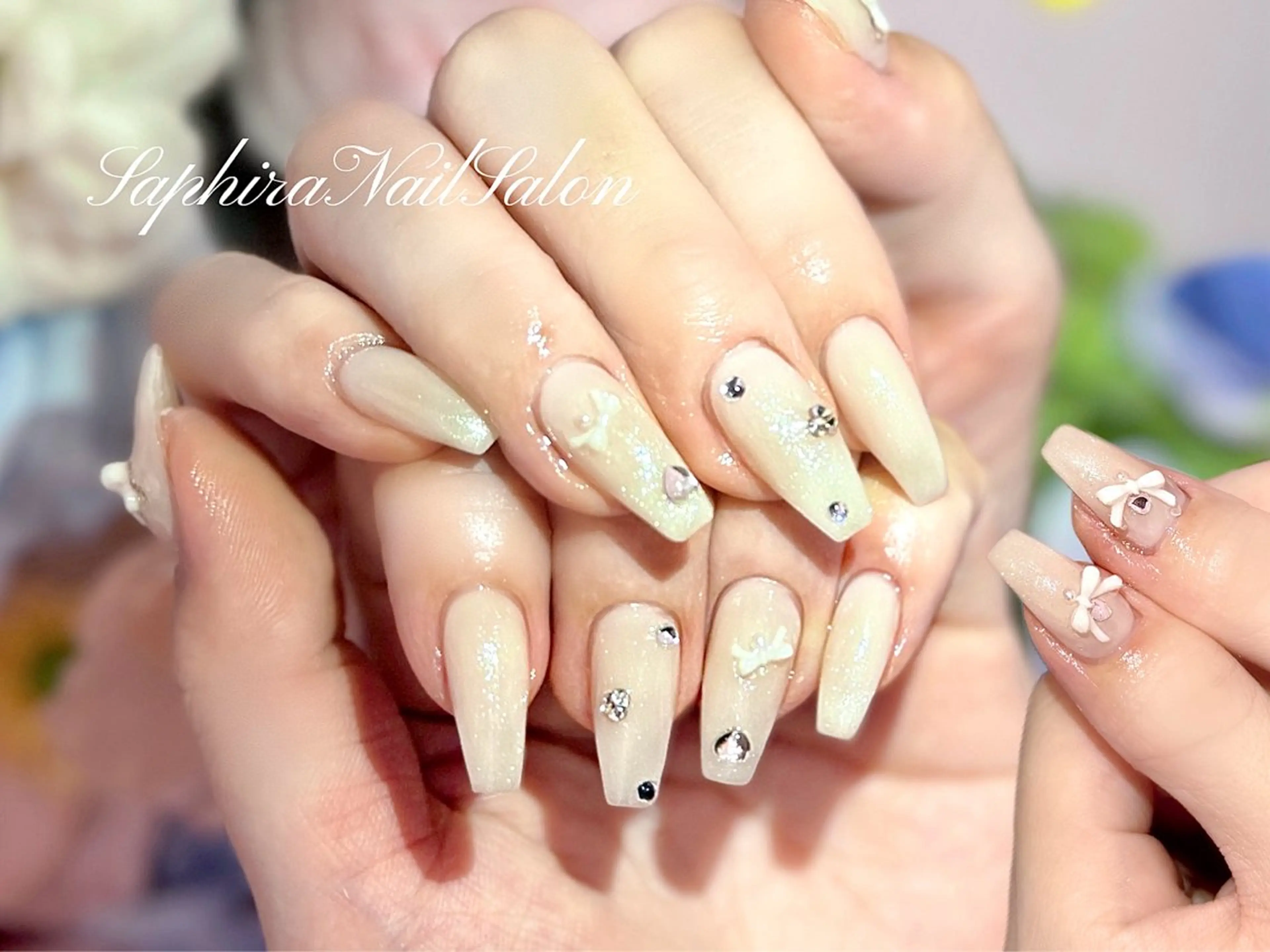 カラー ハンドネイル Saphiraネイル サロン錦糸町のネイルデザイン
