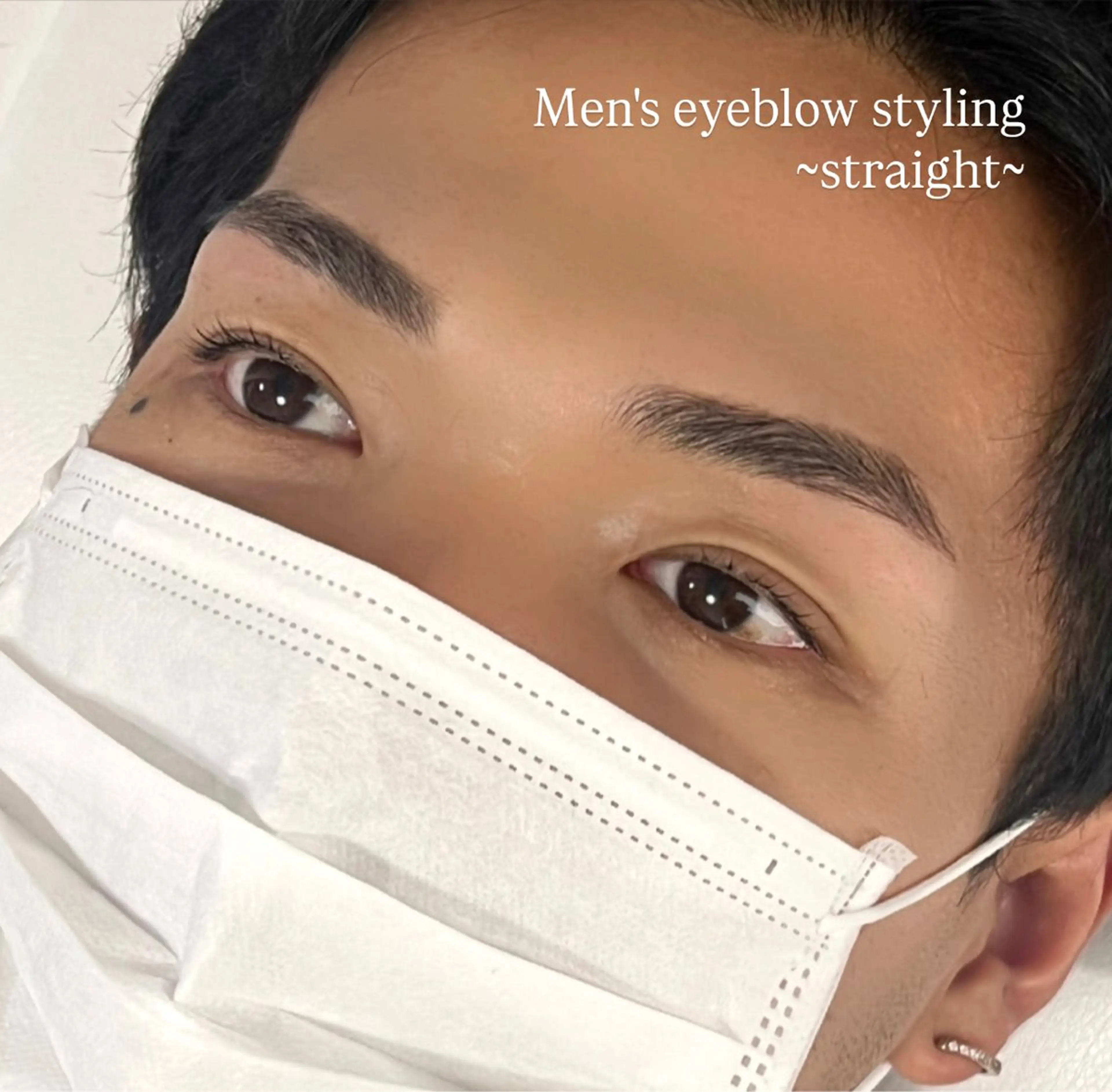 メンズ アイブロウ メンズアイブロウ 眉毛ワックス脱毛 Be　me可児店 福井春菜のマツエク・マツパデザイン