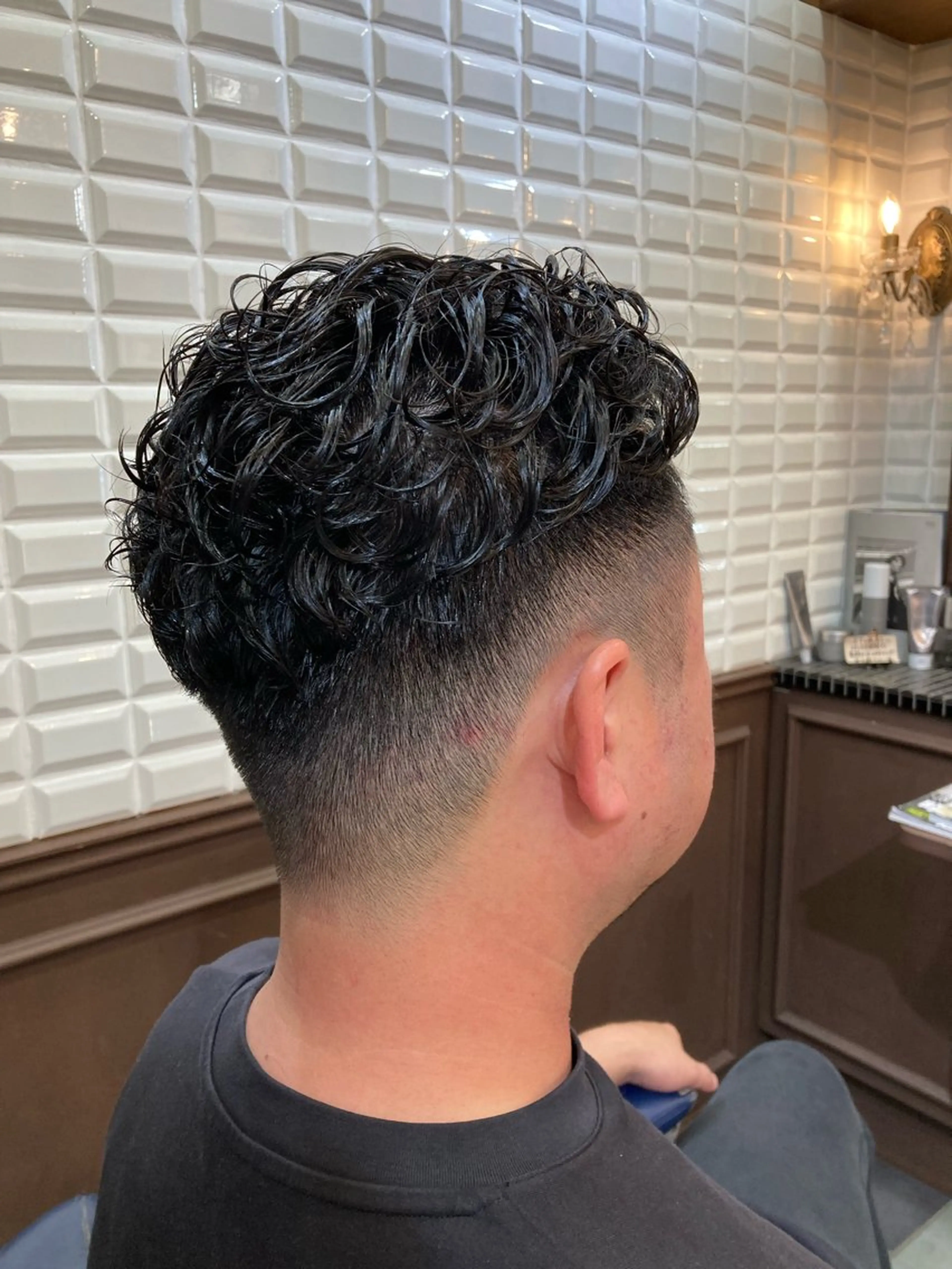 ショート メンズ メンズパーマ カット パーマ トリートメント ルピナス中田店長 山口大地のヘアスタイル