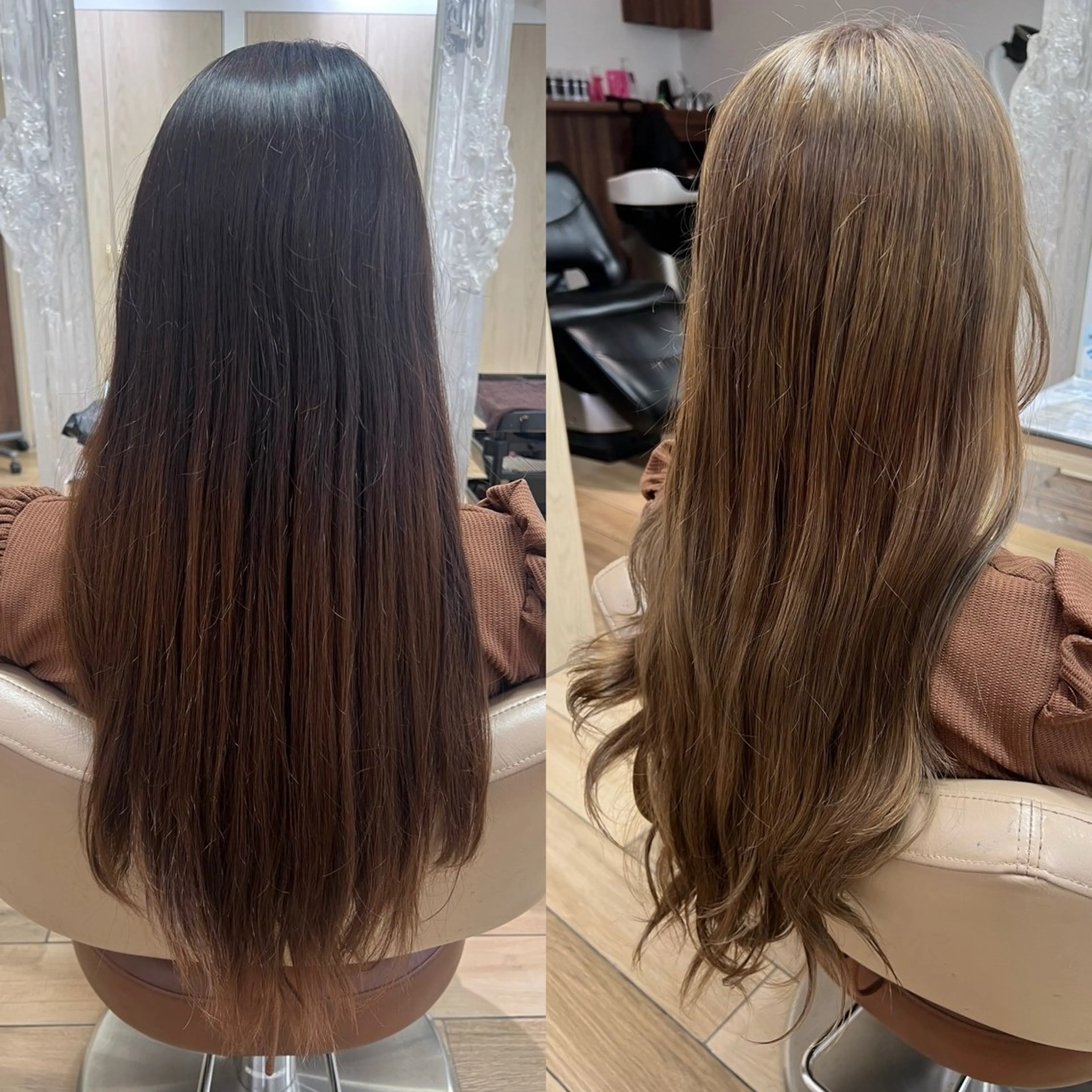 ロング カラー ヘアカラー トリートメント 高橋 香奈のヘアスタイル