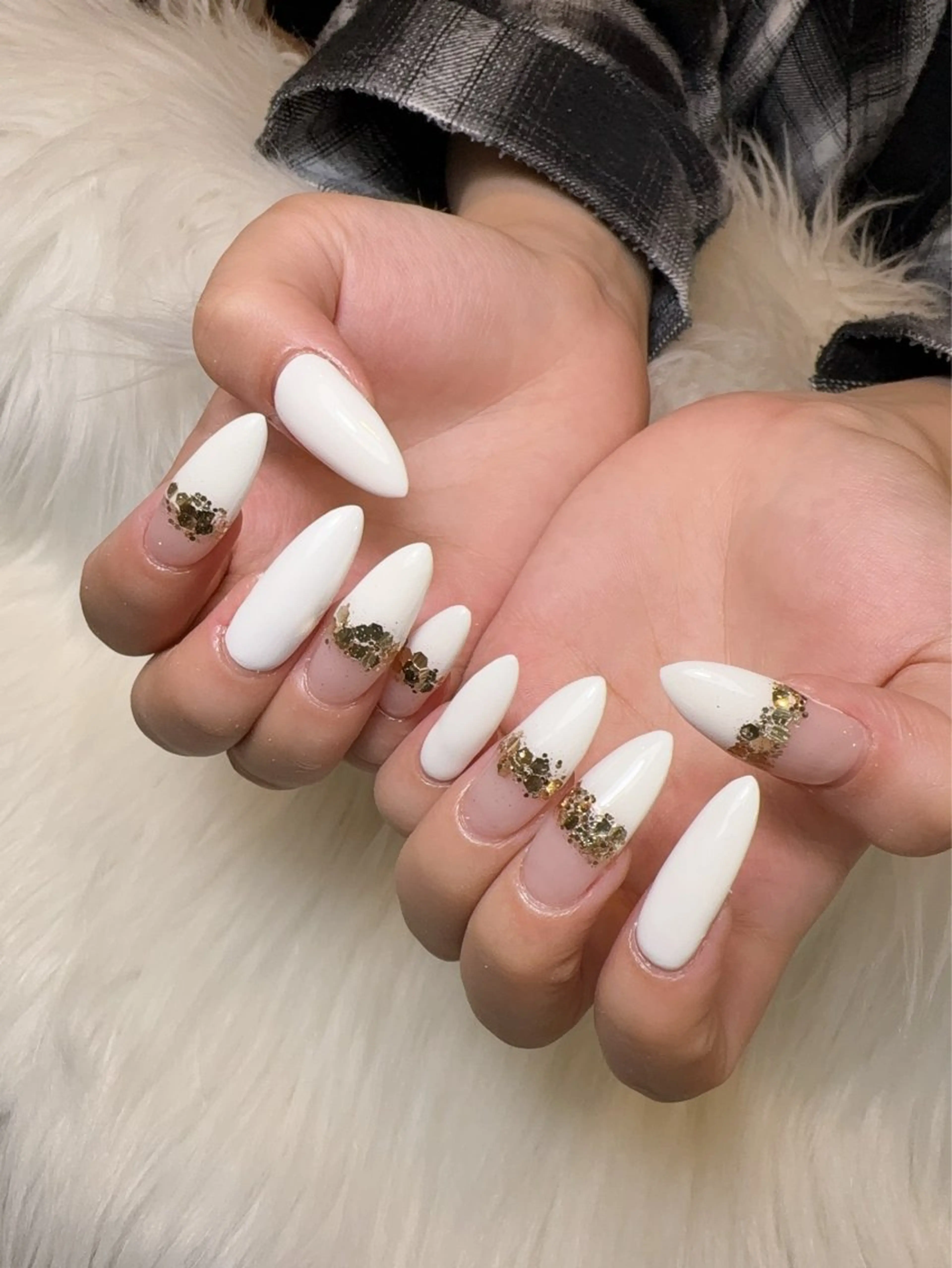 [オフ込み］❣️チップ長さ出し❣️持ち込み（デザイン６本まで）大きいパーツ別途料金❗️7000新人練習コースの写真