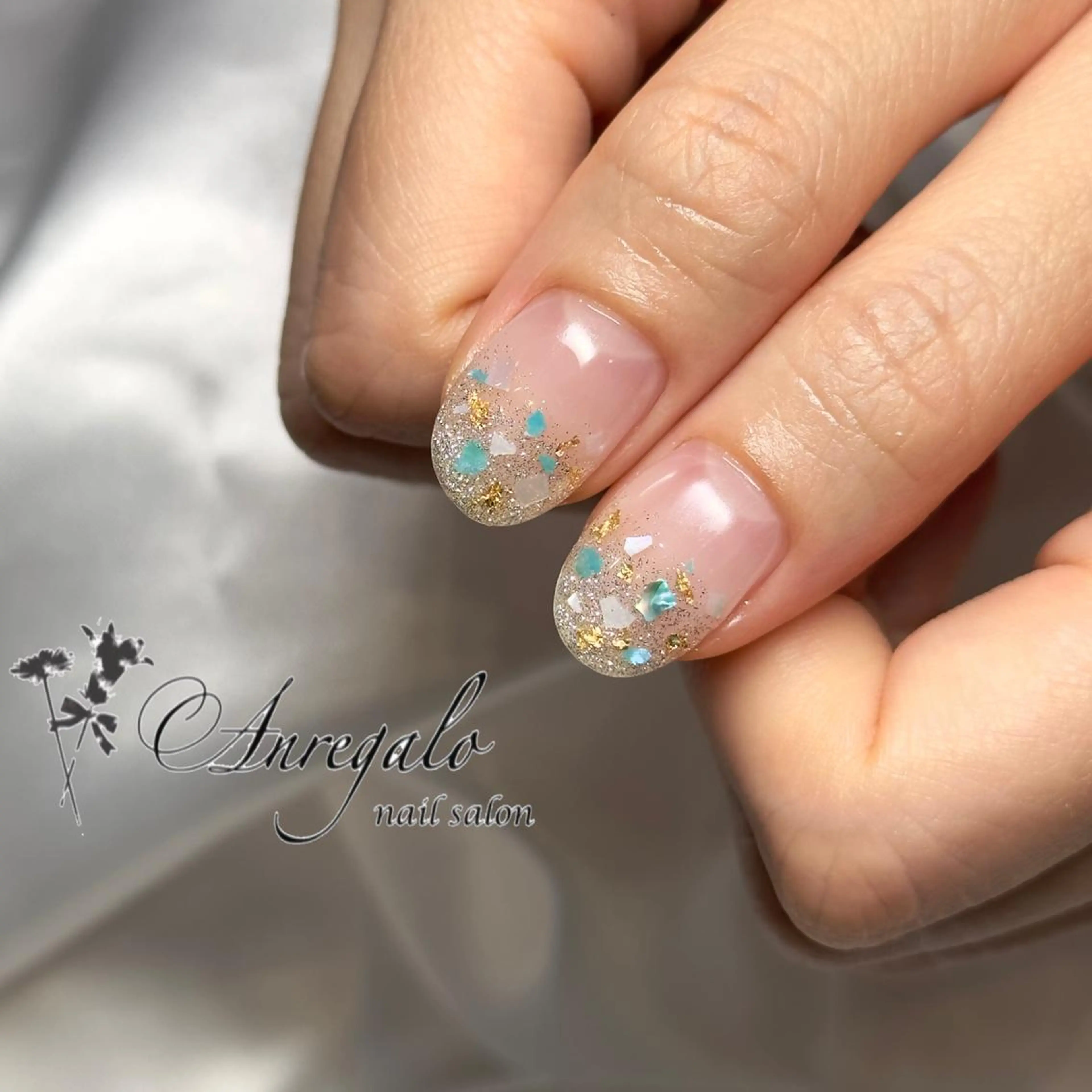 ネイル ジェルネイル パラジェル シンプルネイル nail salon Anregalo《アンレガロ》所属・橋本 麻未のネイルデザイン