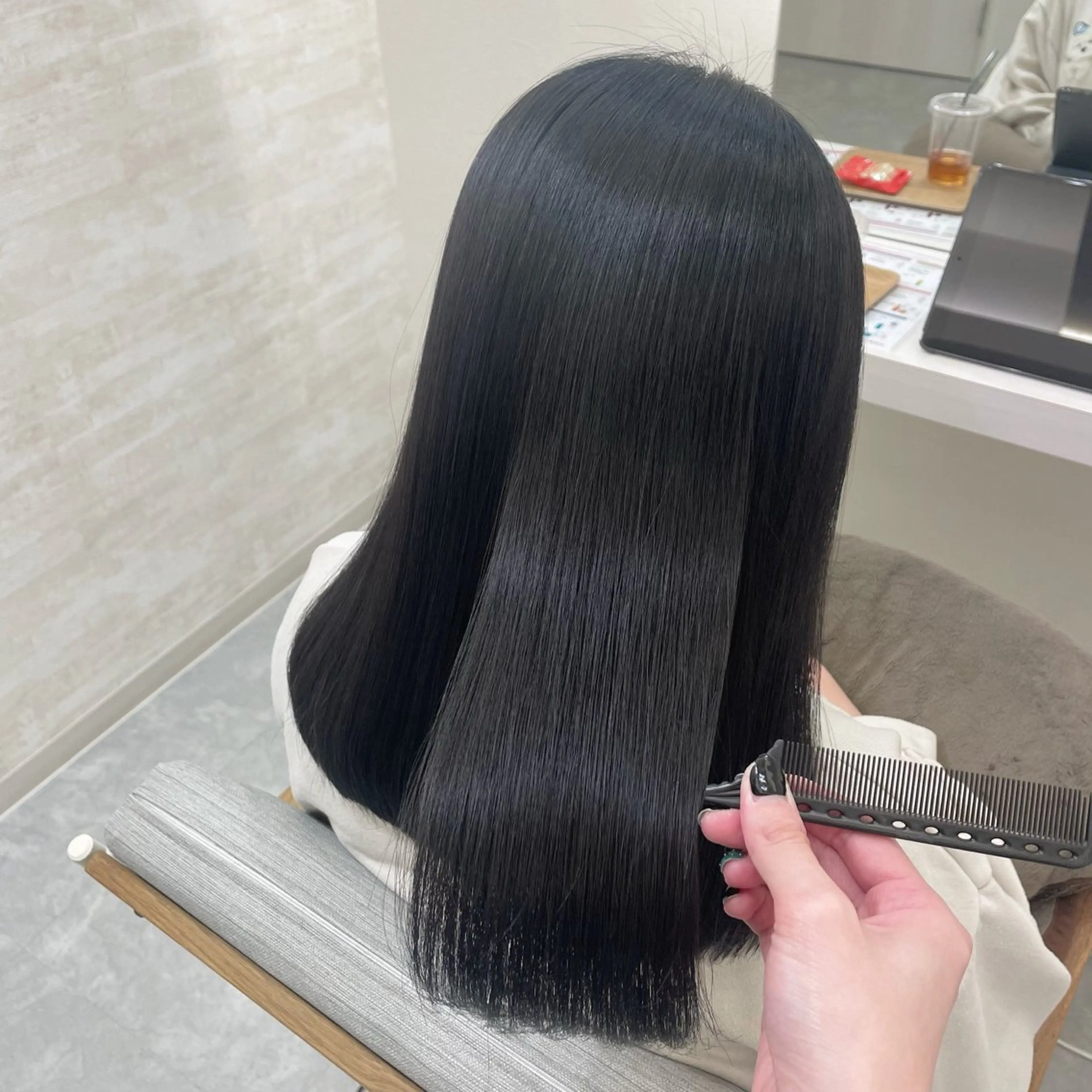 ミディアム 髪質改善 縮毛矯正 トリートメント カット 縮毛矯正 トリートメント 髪質改善&ヘアケア /菊池琉那のヘアスタイル
