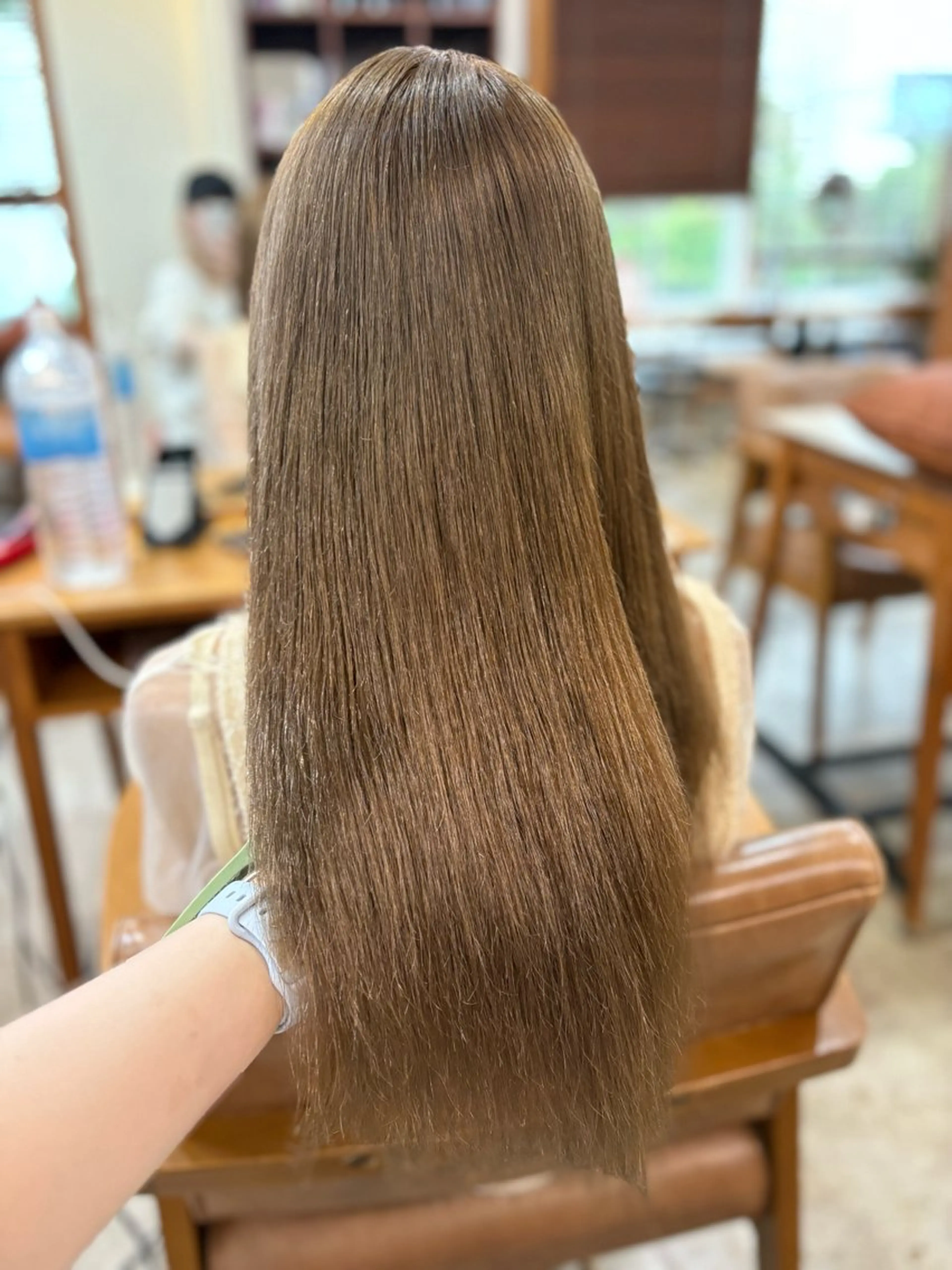 〈 ケアブリーチ使用 〉ブリーチありWカラー🤎 ＋ 艶トリートメント🧴🫧の写真