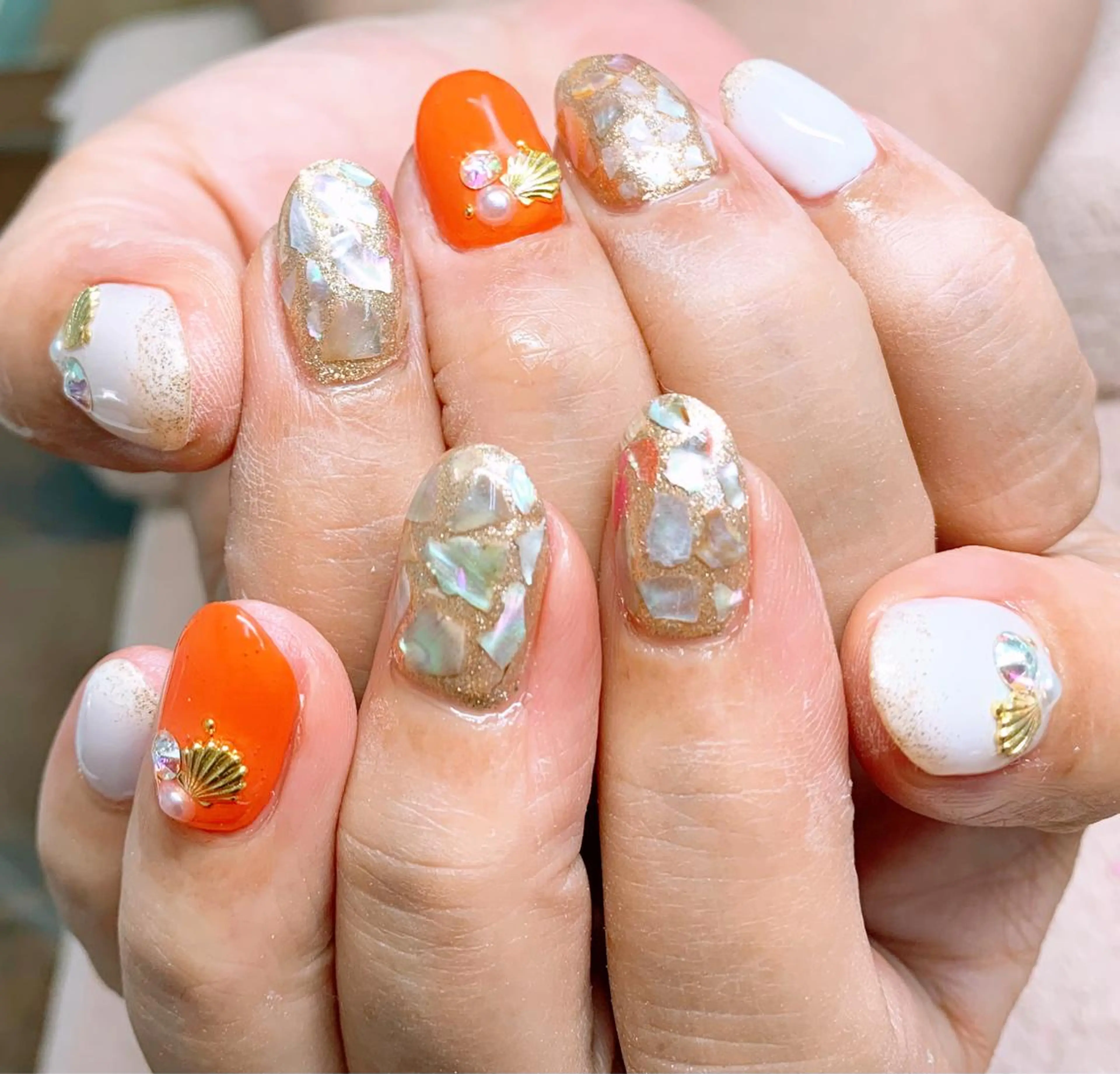 ネイル ⭐︎休業中の練習⭐︎ JNA認定講師髙橋のネイルデザイン