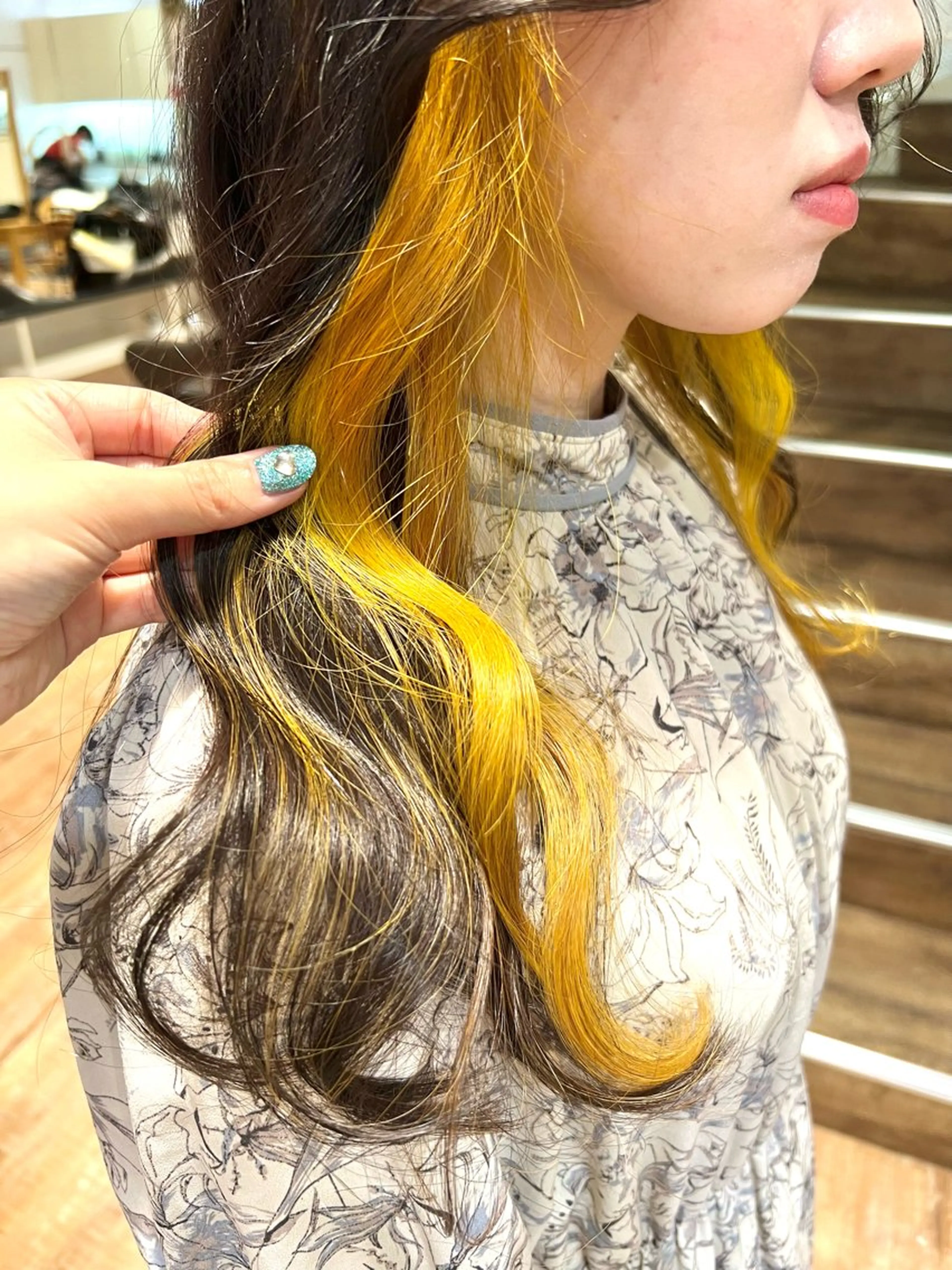 カラー ヘアカラー トリートメント インナーカラー♡ Nanakoのヘアスタイル