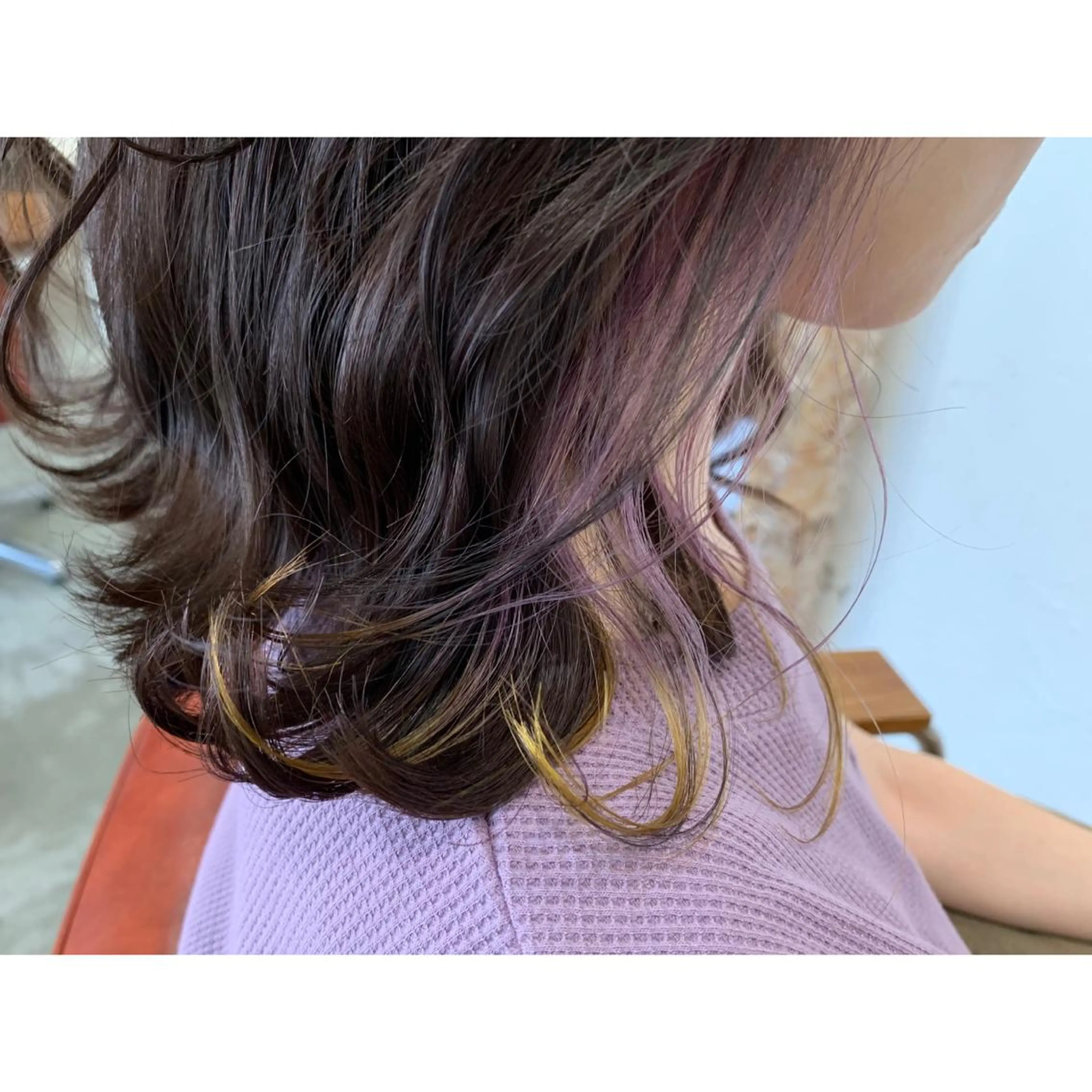 セミロング カラー fio マナミのヘアスタイル