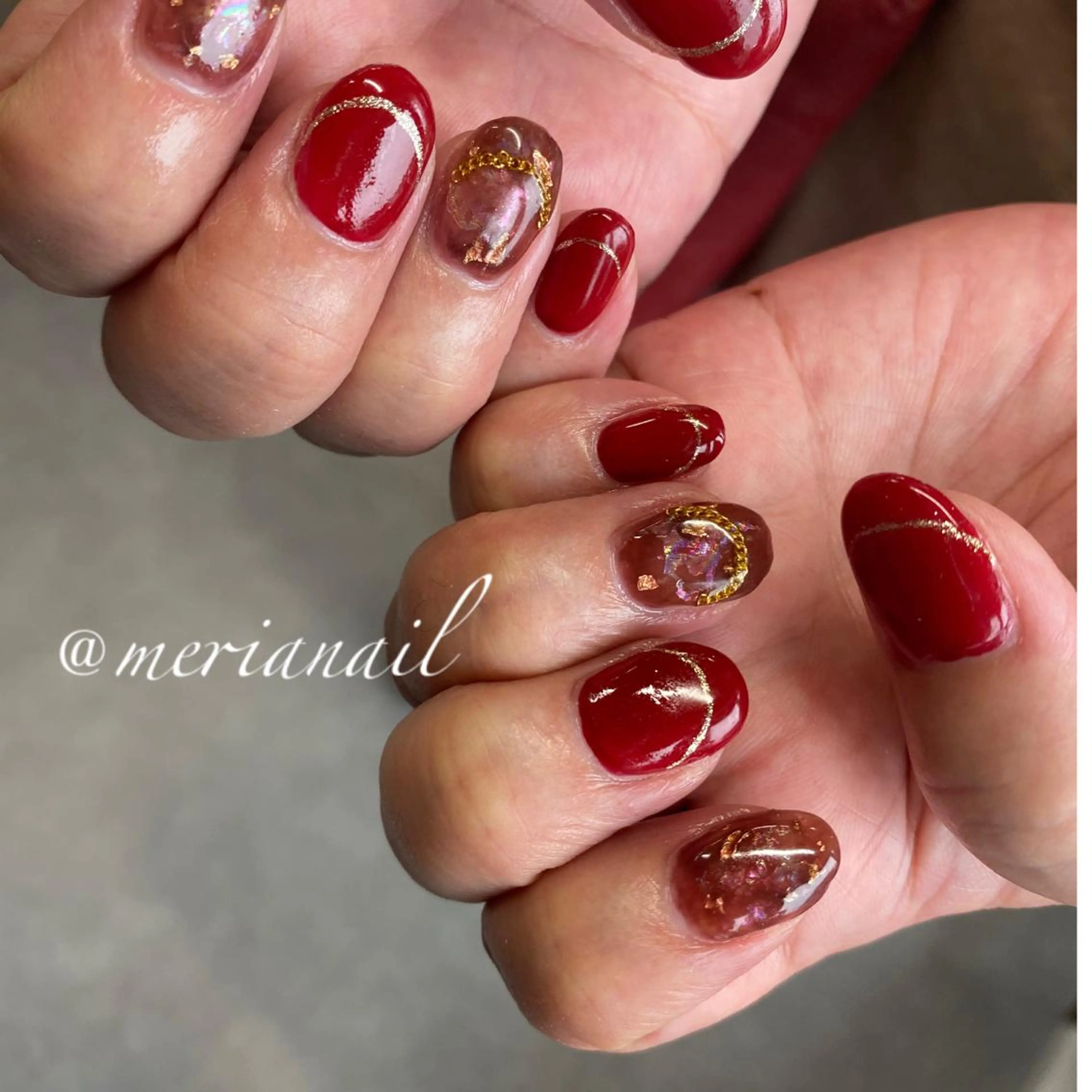 ショート カラー メンズ ネイル アイブロウ べっ甲ネイル ニュアンスネイル 冬ネイル ハンドネイル INFINITY所属・INFINITY nailのネイルデザイン