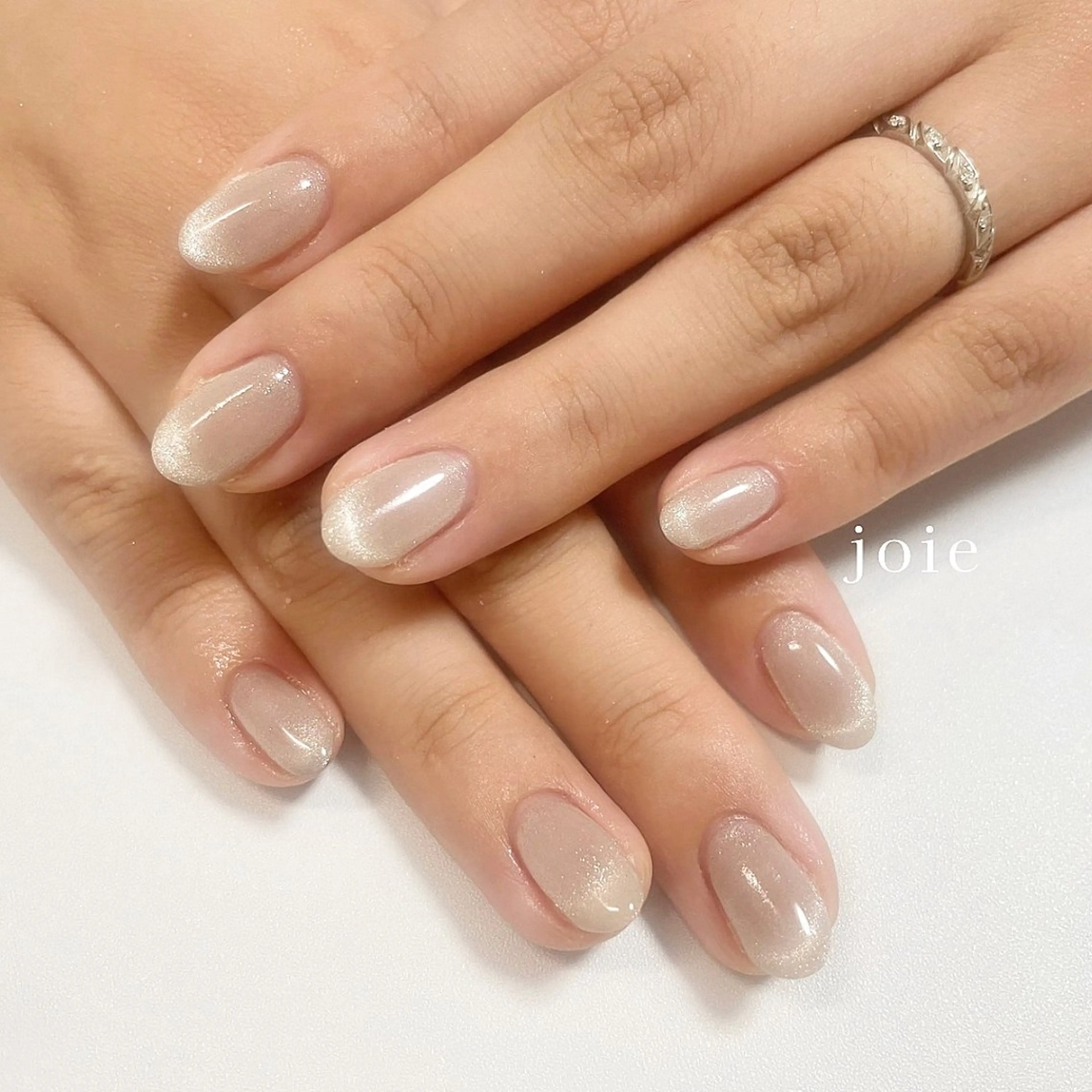 ネイル キラキラネイル マグネットネイル オフィスネイル Nailist Mikuのネイルデザイン