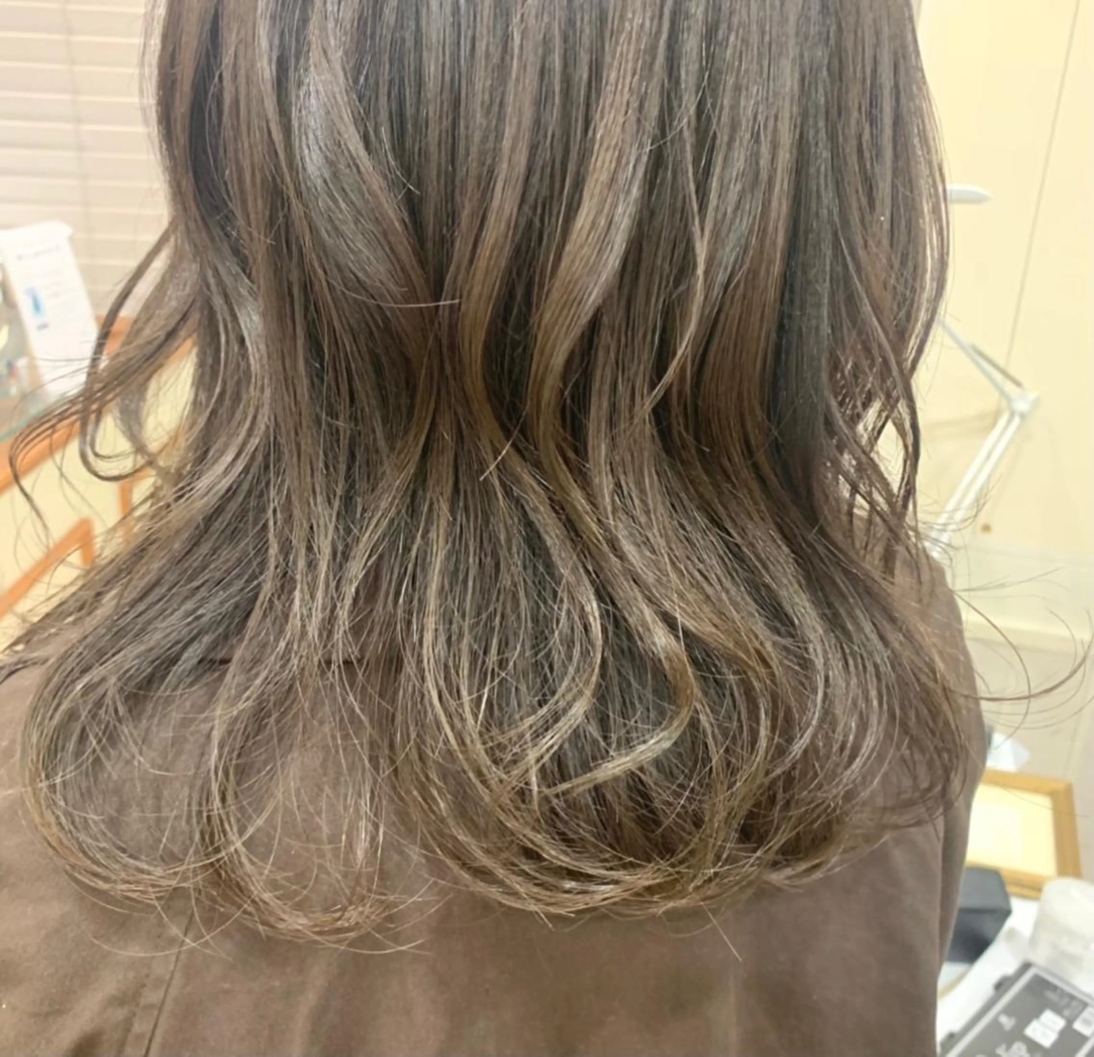 セミロング カラー ボブ/美髪矯正 /佐藤　奈巳のヘアスタイル