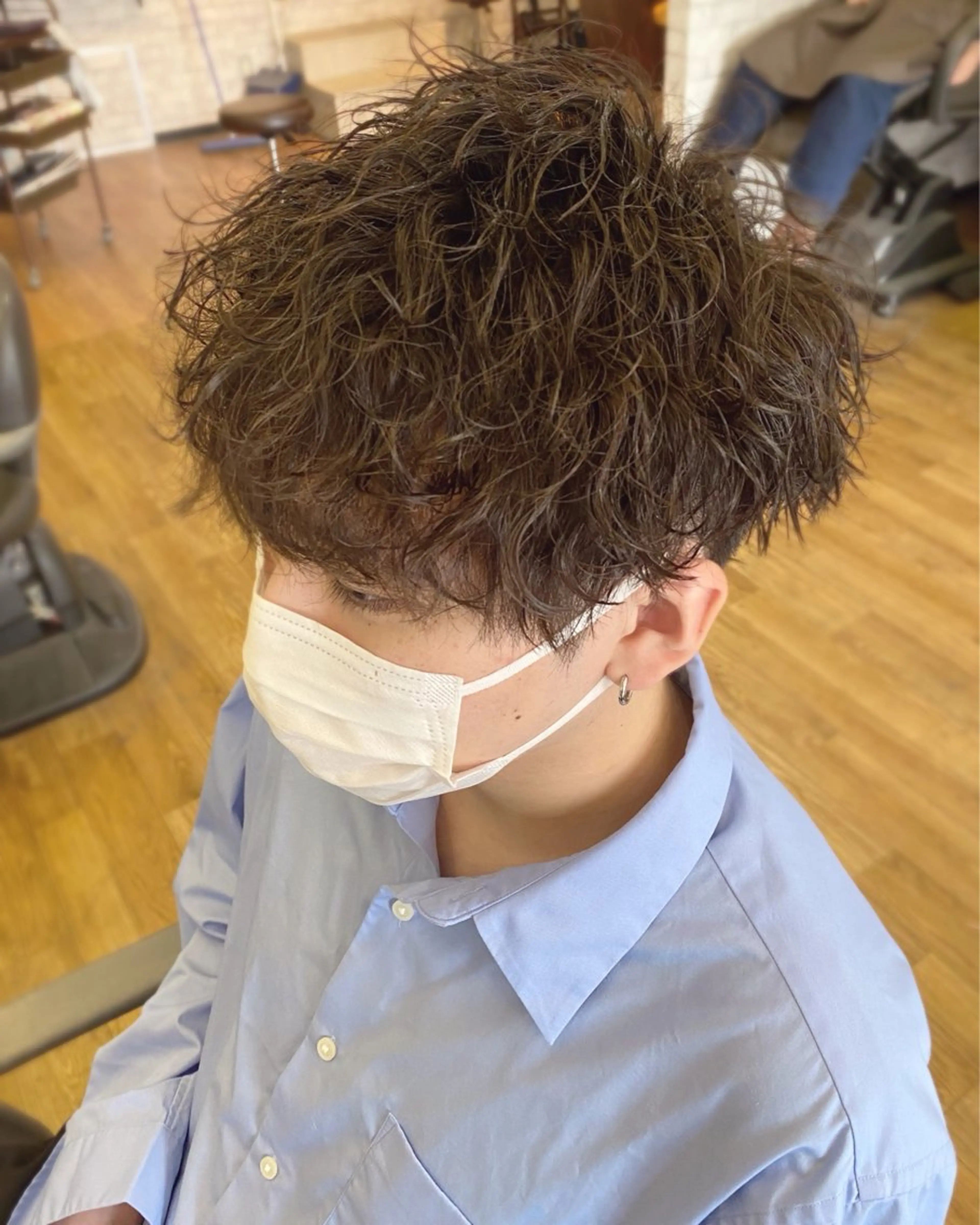 パーマ メンズ 波巻きパーマ S. RYUTAのヘアスタイル