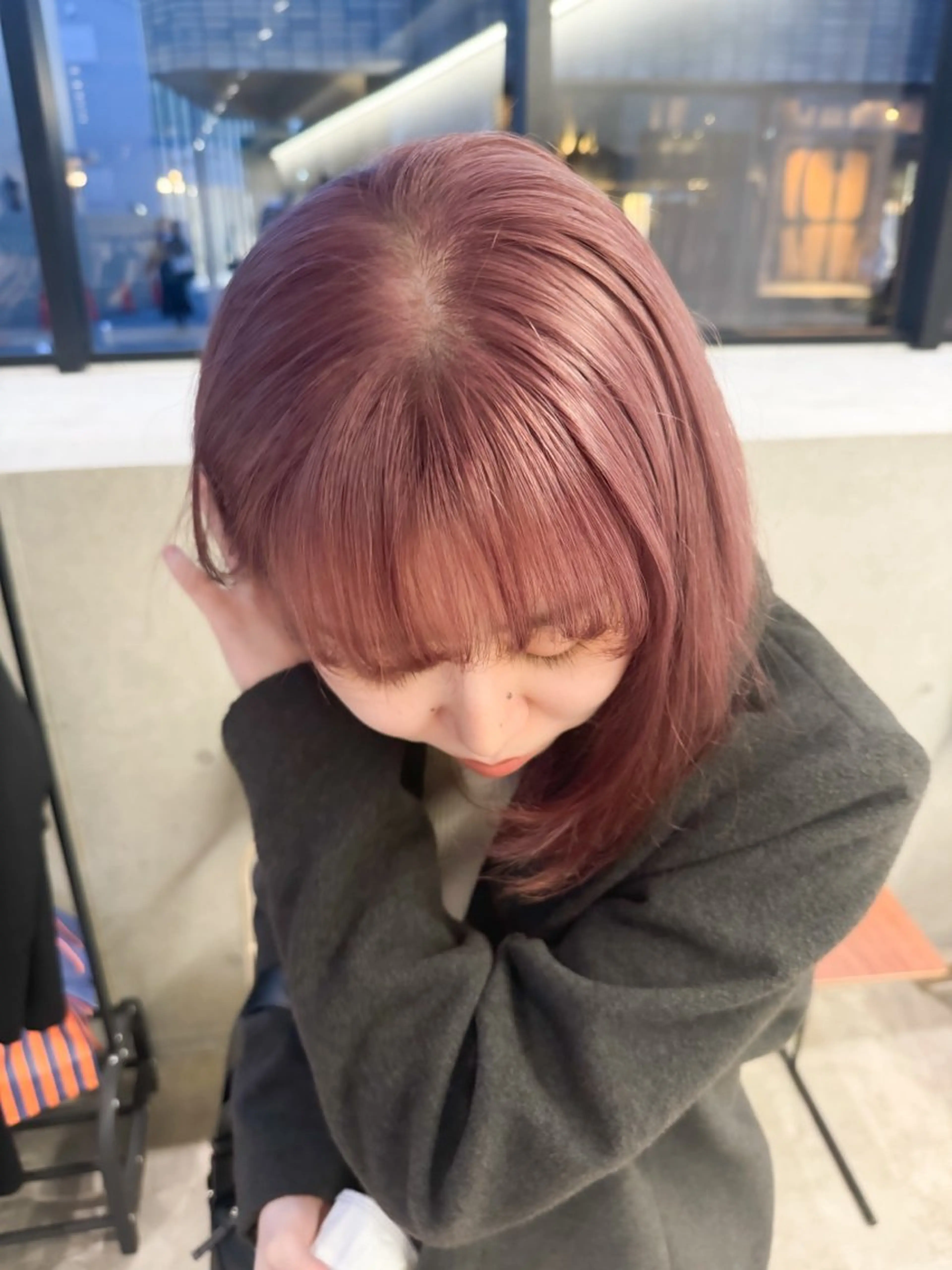 ショート カラー ヘアアレンジ ミニボブ/ブリーチ 🌈MISATOのヘアスタイル