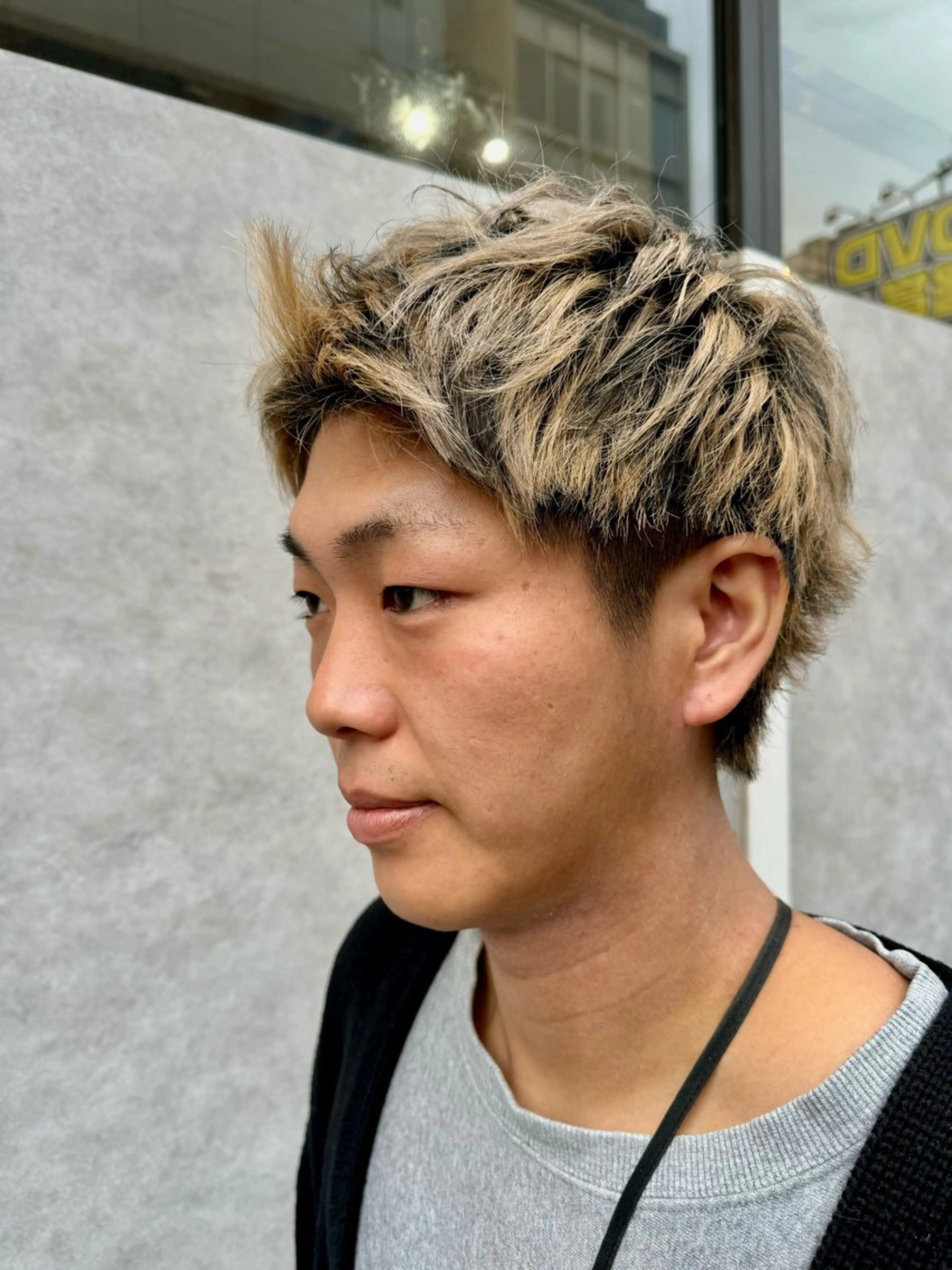 メンズ カット ヘアカラー 米元 春奈のヘアスタイル