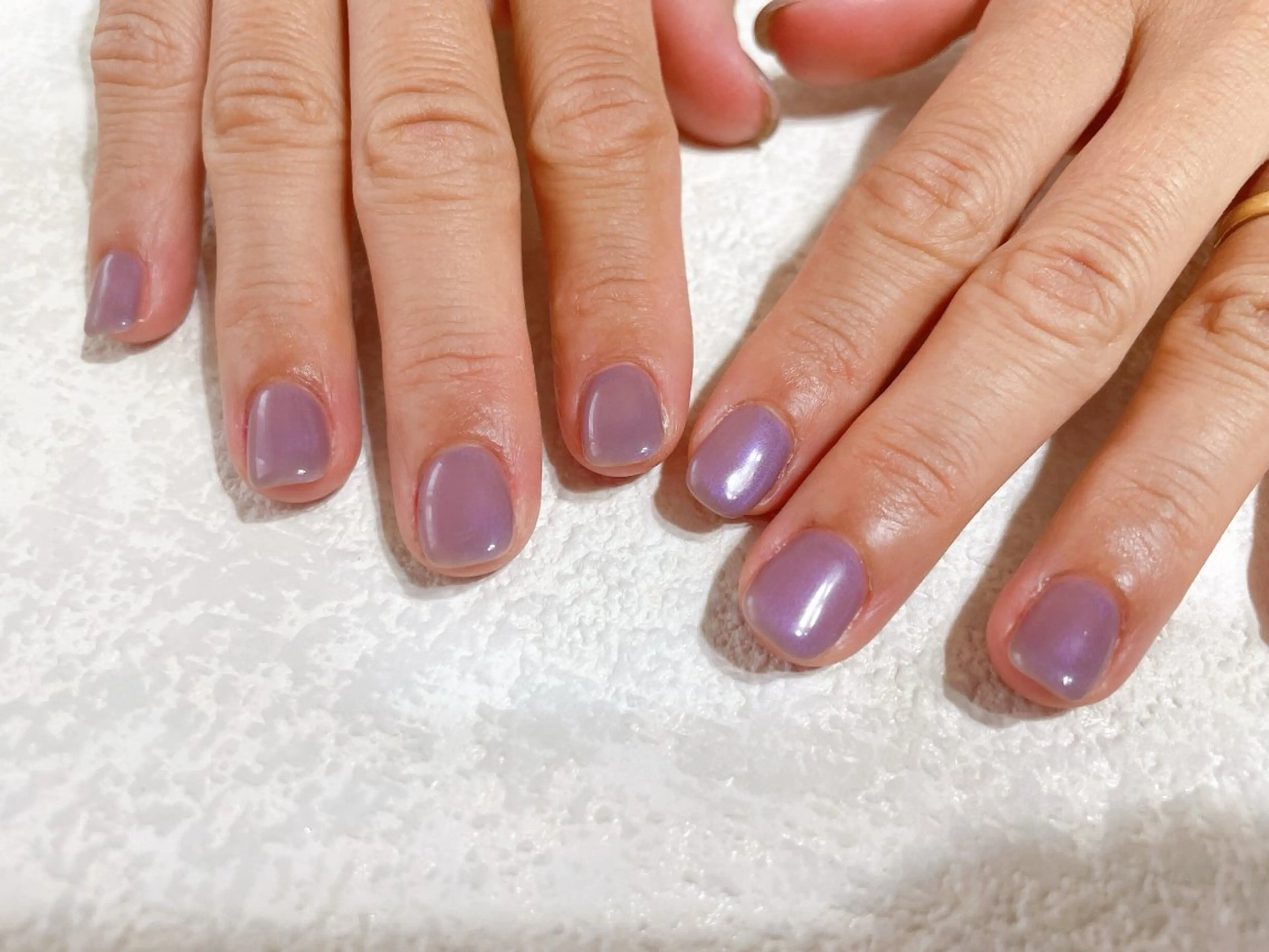 ネイル ジェルネイル 韓国ネイル ワンカラーネイル パラジェル 冬ネイル kikinail 溝の口のネイルデザイン