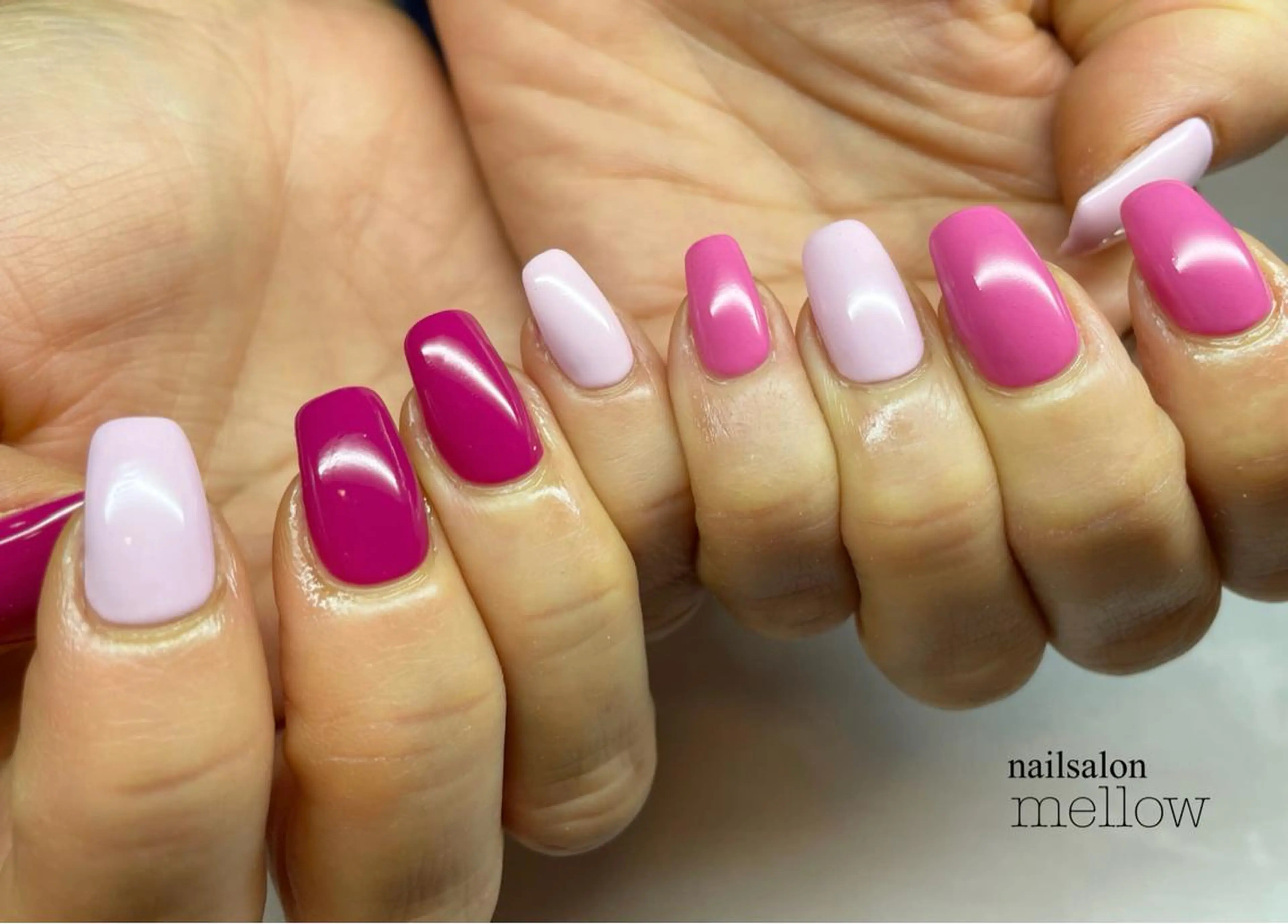 ネイル ピンク 大山 浩美のネイルデザイン