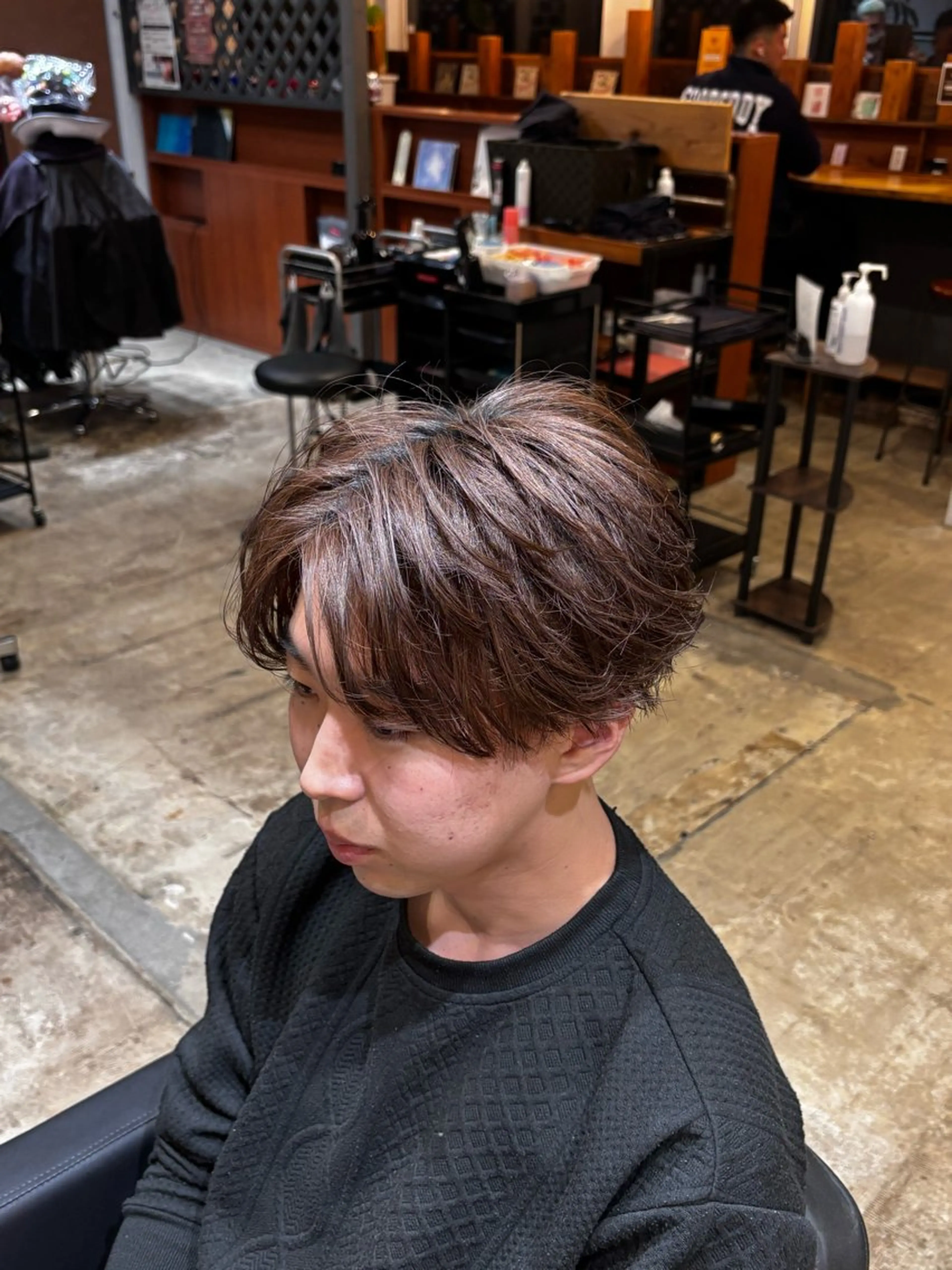 メンズ センターパート JETBLACK936所属・【JETBLACK】 HAYATOのヘアスタイル