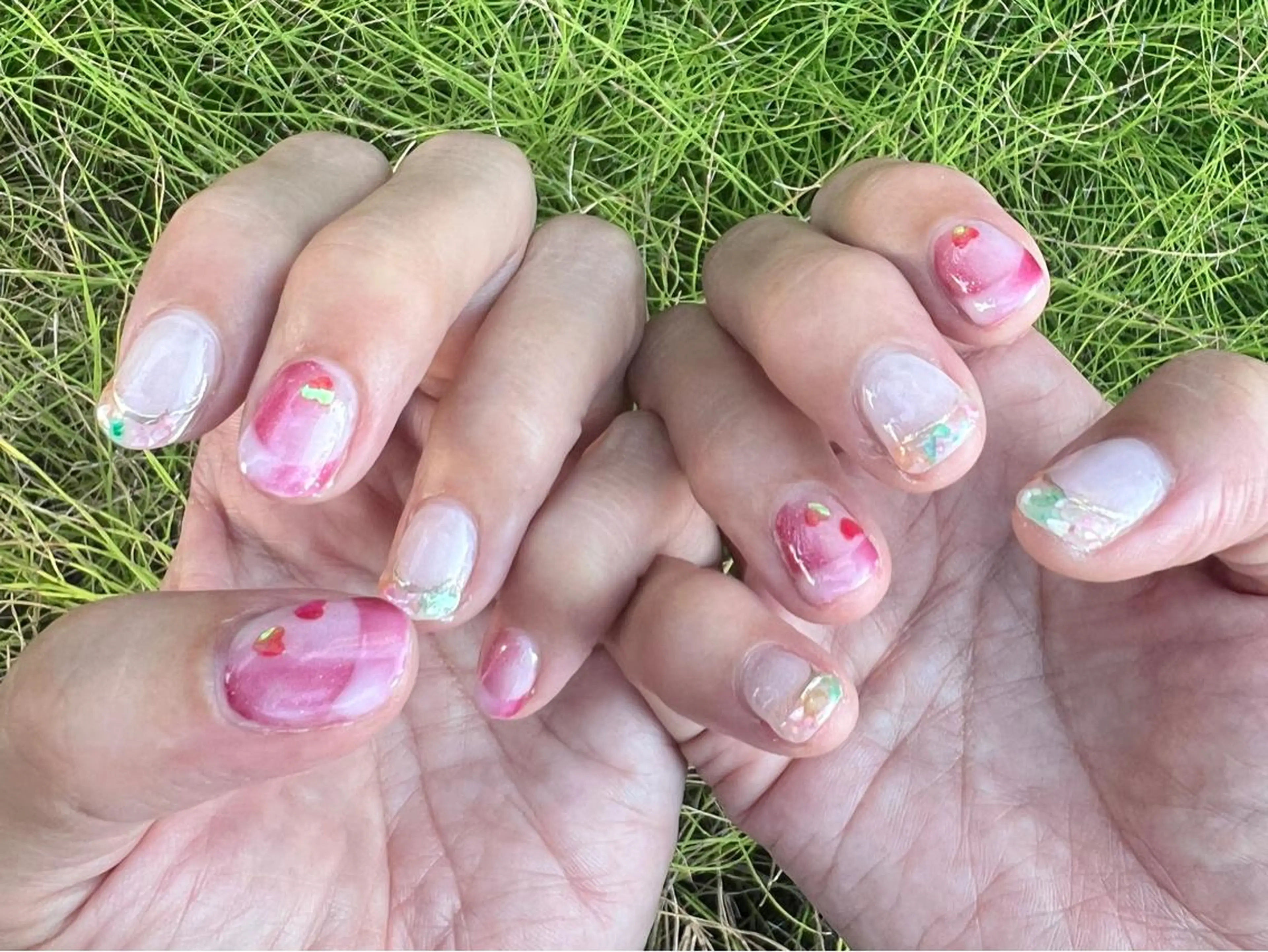 ネイル 持ち込み 個性派ニュアンス nuts nail所属・【池袋】nuts nail　なつみのネイルデザイン
