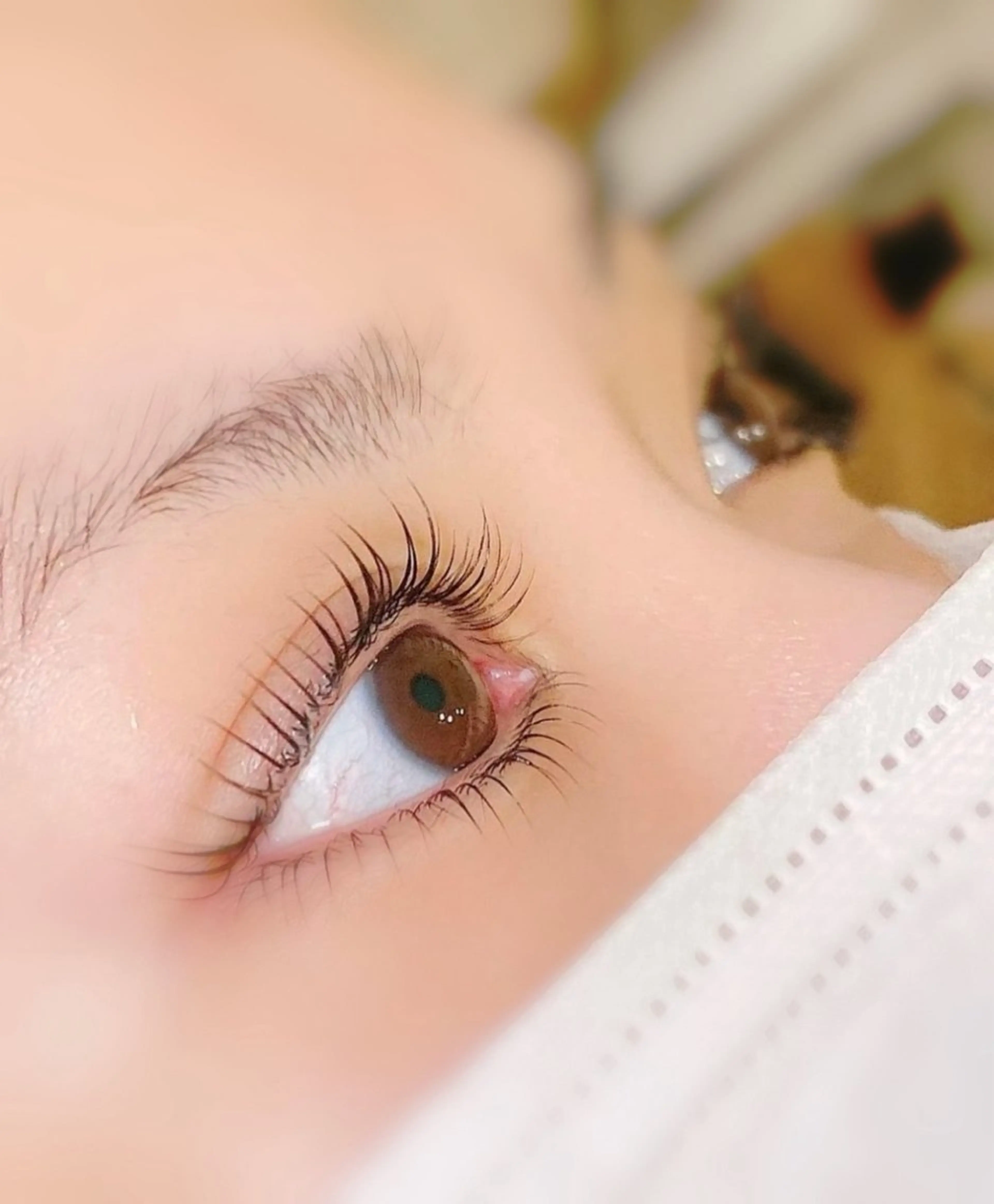 マツエク・マツパ バインドロック カラーマツエク フラットラッシュ ナチュラル パリジェンヌラッシュリフト YK• マツエクサロンのマツエク・マツパデザイン