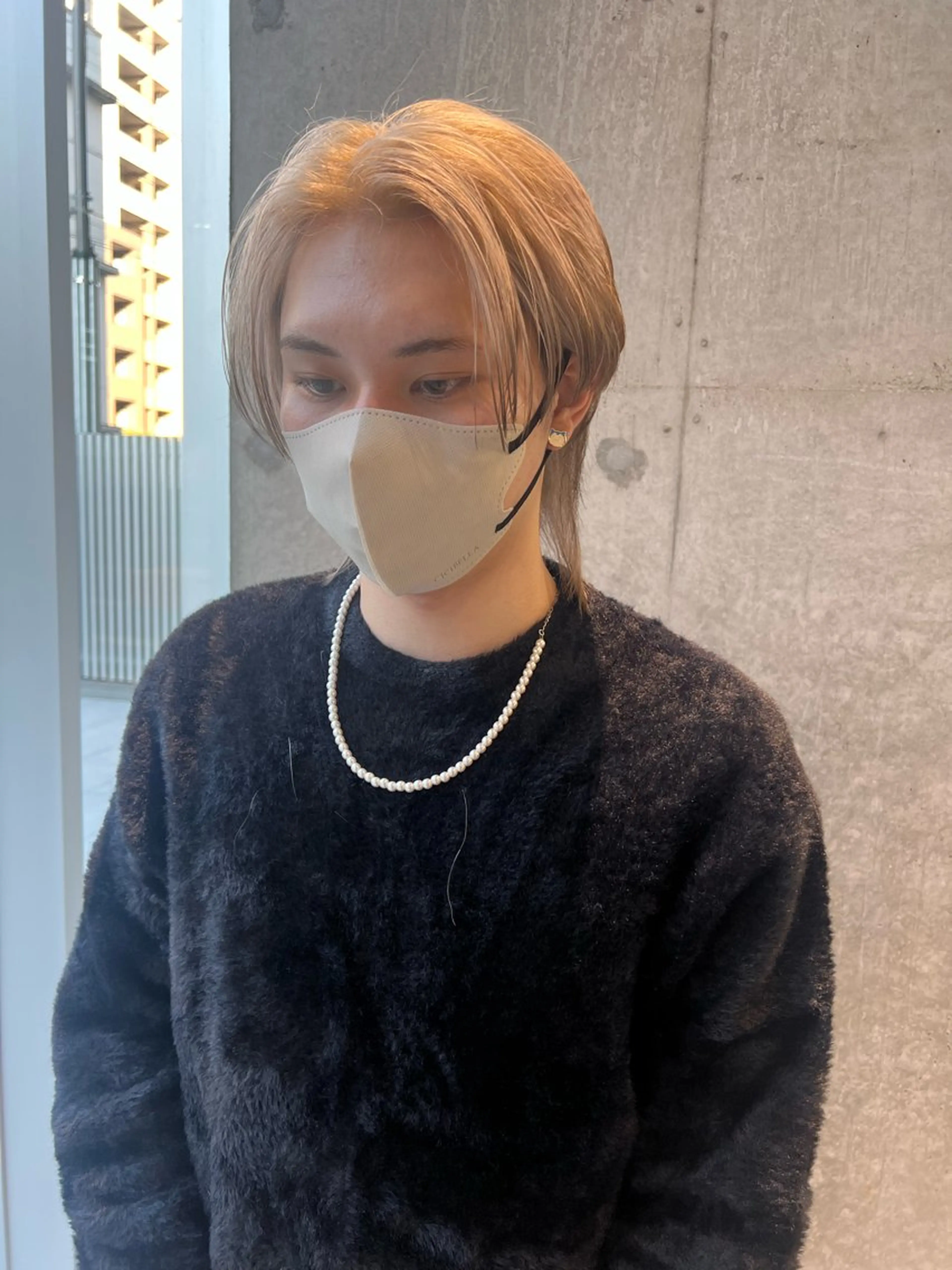 カラー メンズ センターパート メンズウルフカット ウルフカット カット ヘアカラー 吉沢遣人/レイヤー 艶カラー/パーマのヘアスタイル