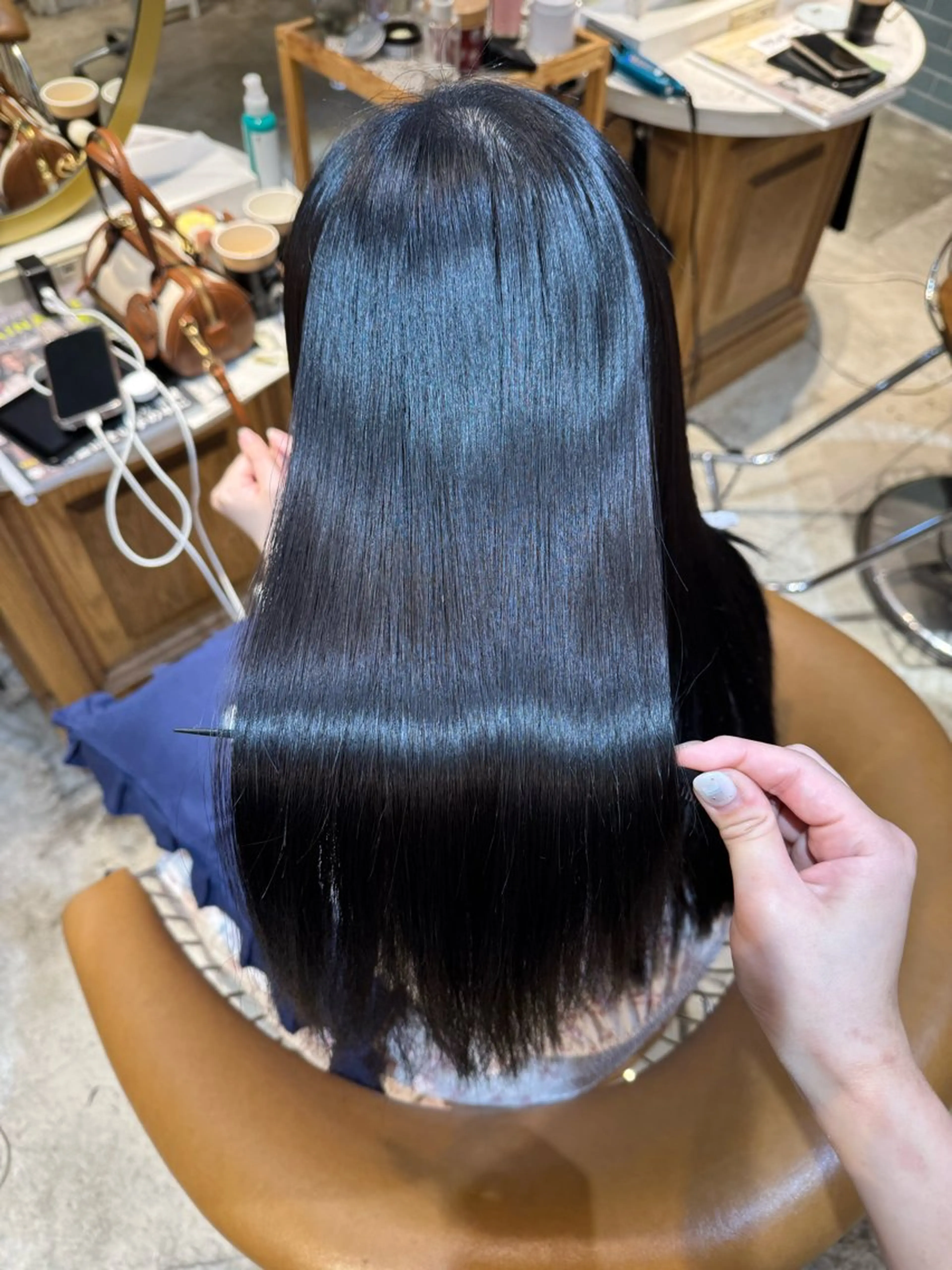 ロング 縮毛矯正 トリートメント ヘアセット 髪質改善/ボブ /韓国/erikoのヘアスタイル