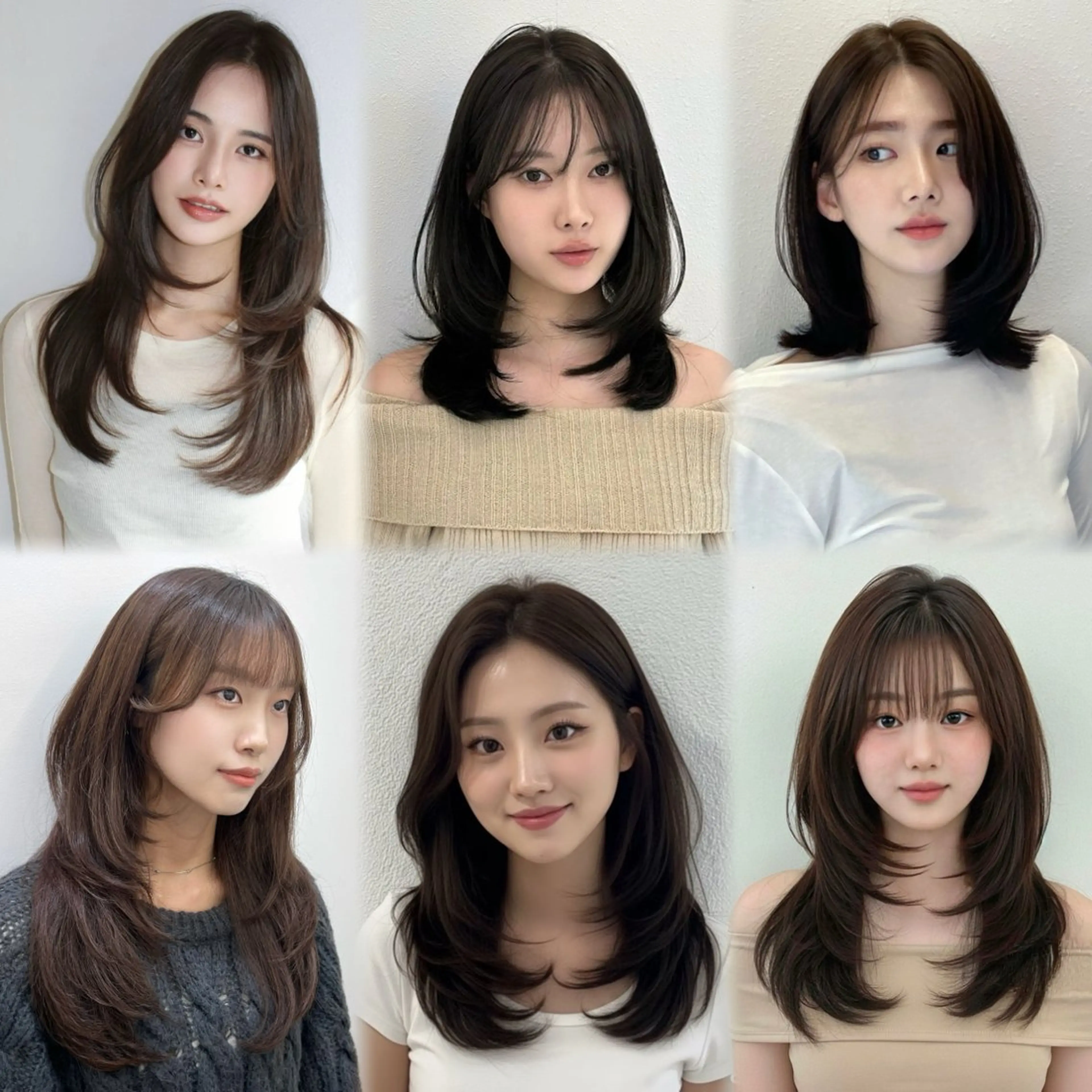 レイヤーカット+コテ巻き風ワンカールパーマの写真