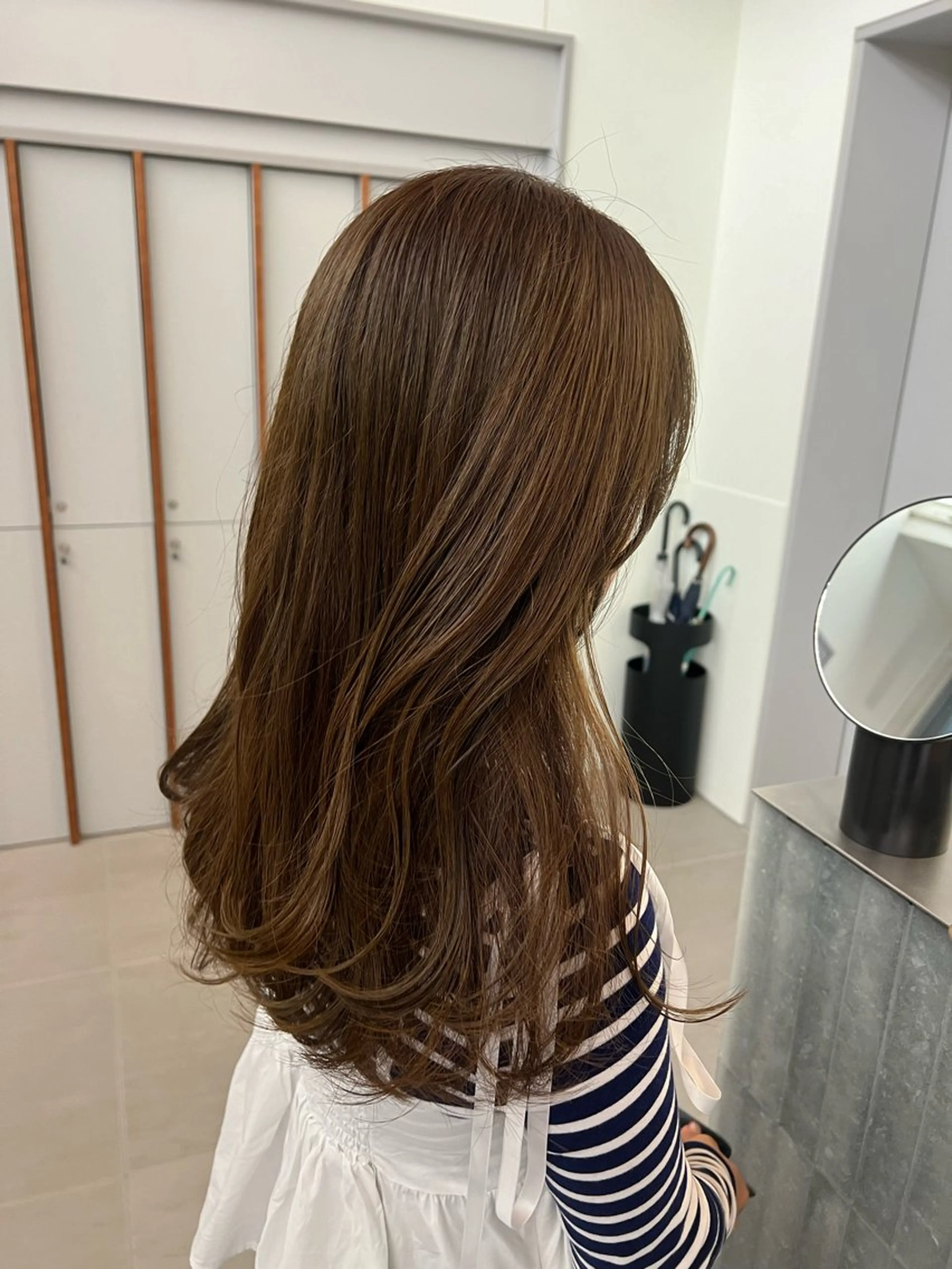 セミロング LORENAO所属・ブリーチなしカラー♡ rinaのヘアスタイル