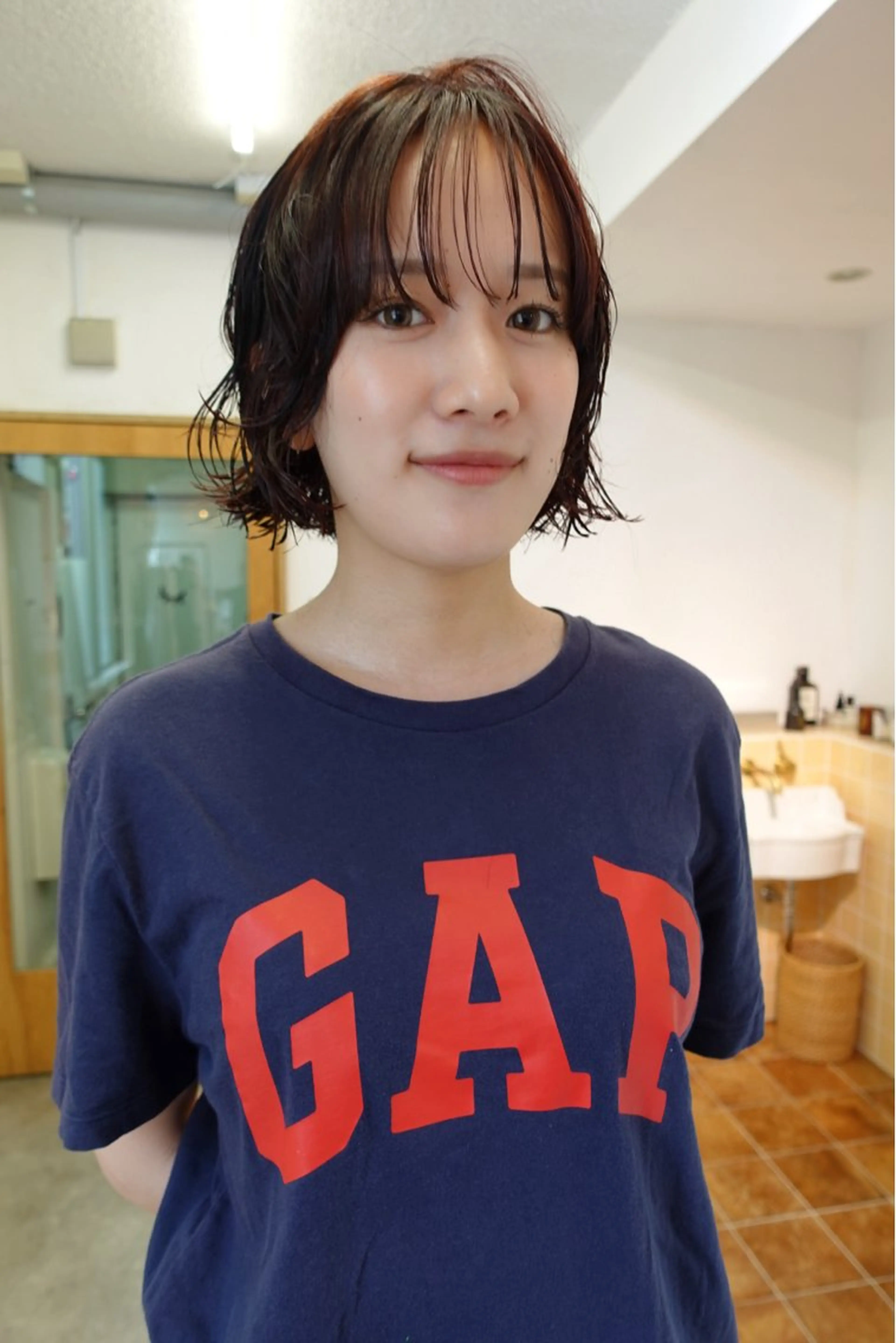 ショート パーマ カット パーマ sakura🌸 レイヤー/韓国ヘアのヘアスタイル